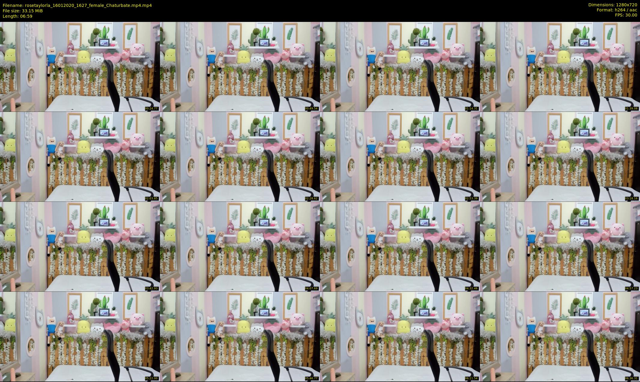 rosetaylorla — 7 minute Chaturbate female cam show recording, 720p, Jan 16, 2020