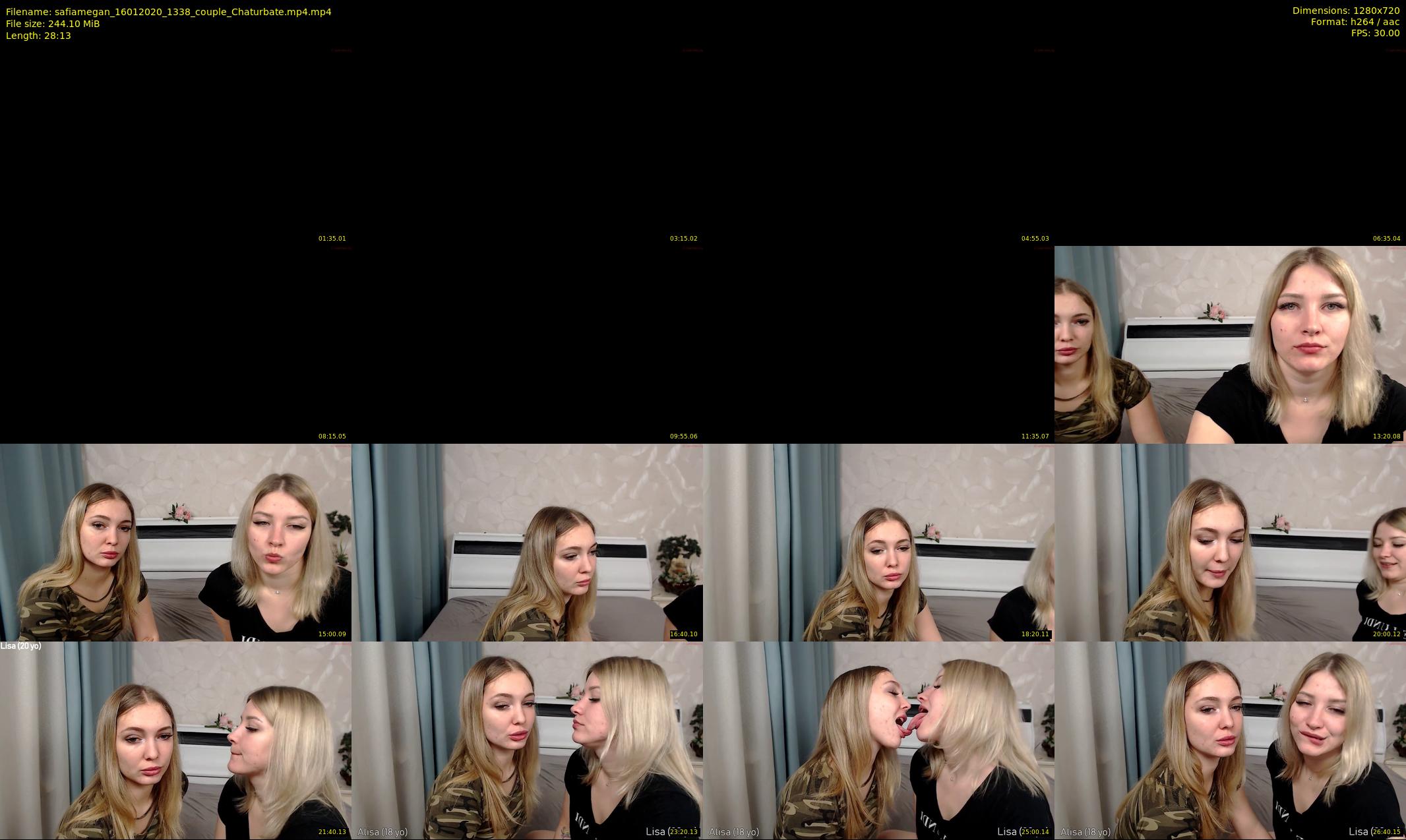 safiamegan — 29 minute Chaturbate couple cam show recording, 720p, Jan 16, 2020