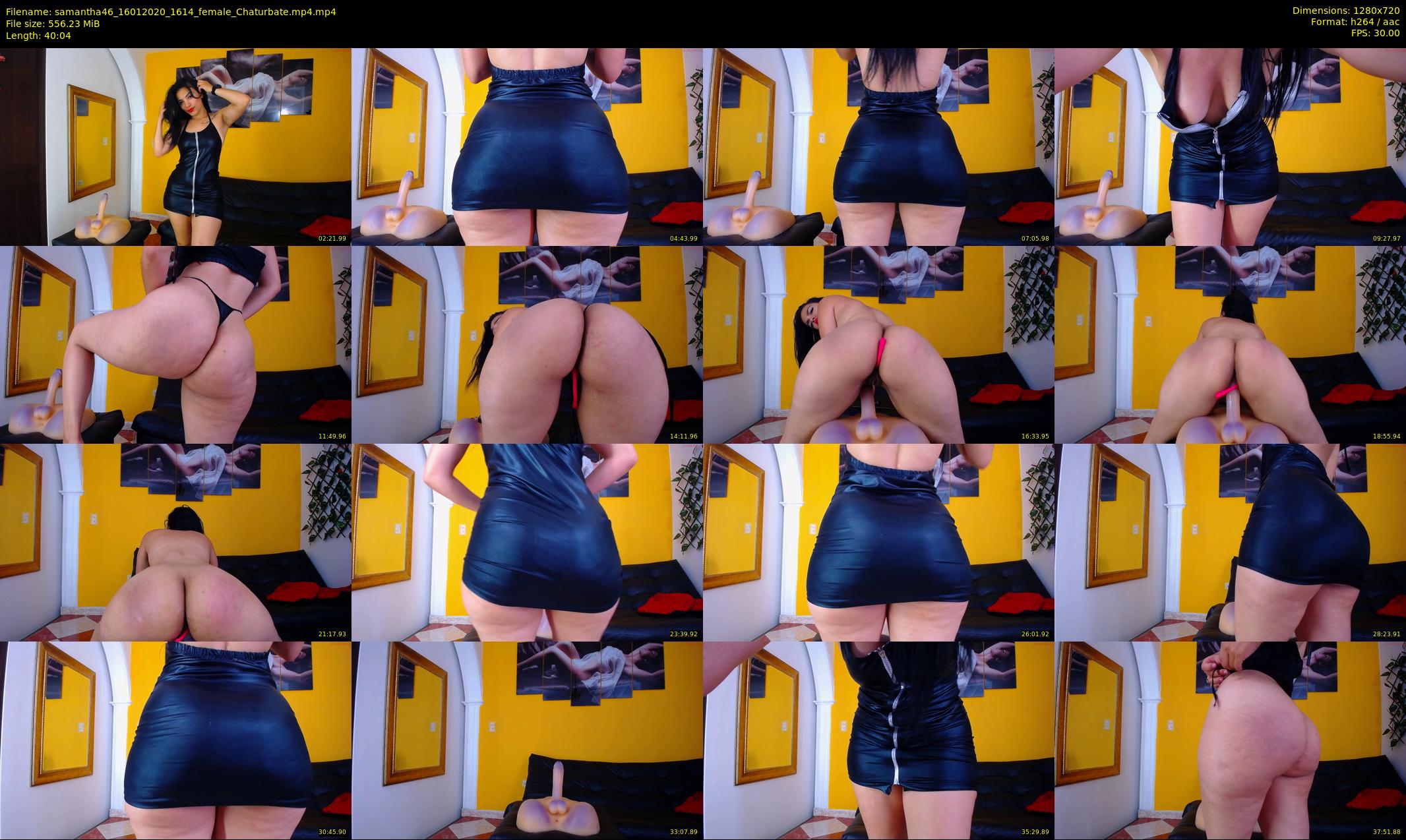 samantha46 — 41 minute Chaturbate female cam show recording, 720p, Jan 16, 2020