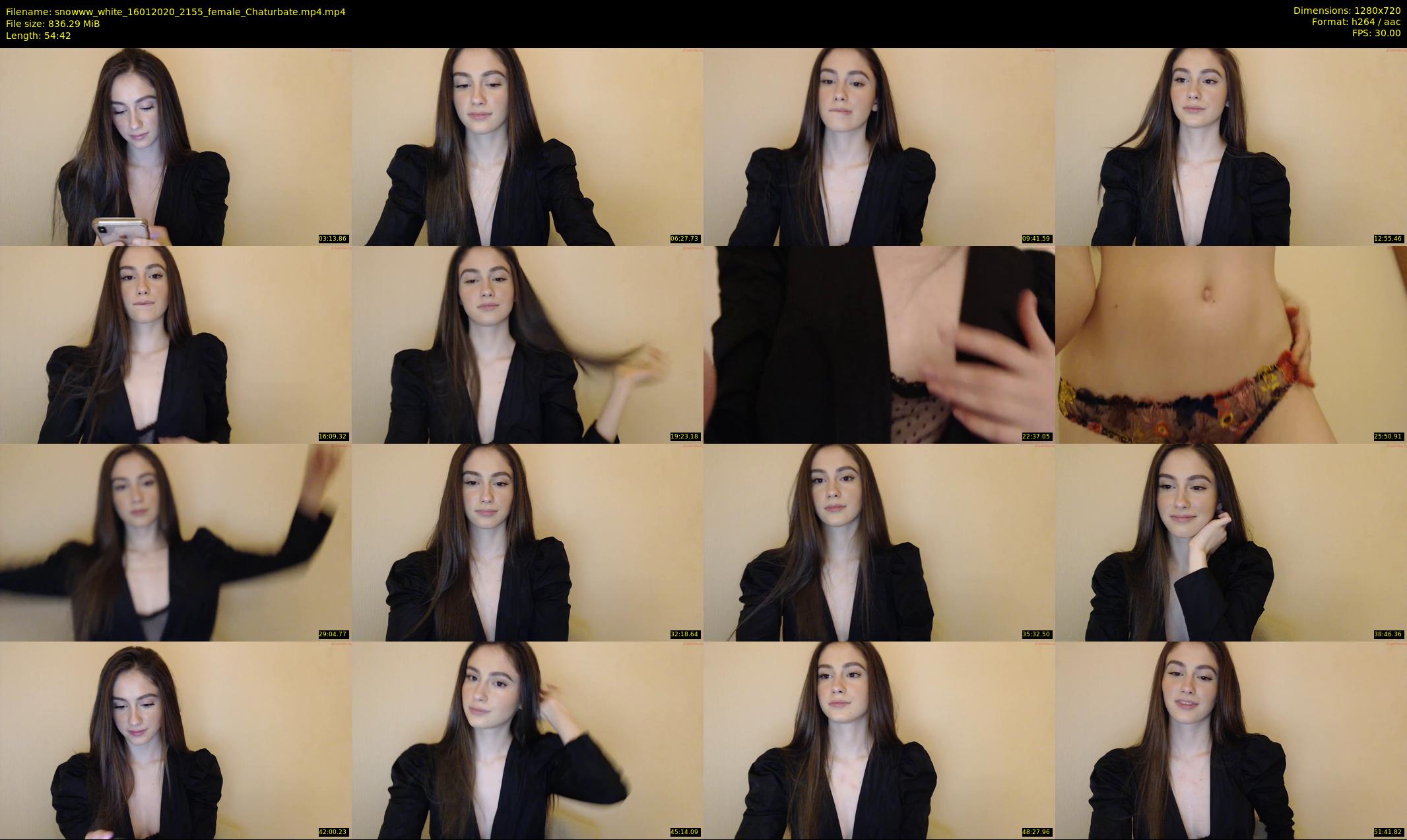 snowww_white — 55 minute Chaturbate female cam show recording, 720p, Jan 16, 2020