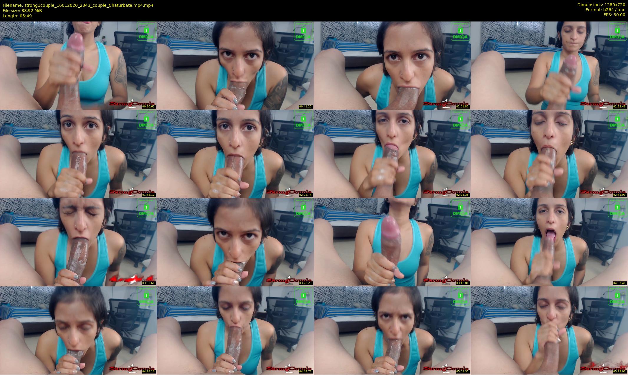 strong1couple — 6 minute Chaturbate couple cam show recording, 720p, Jan 16, 2020