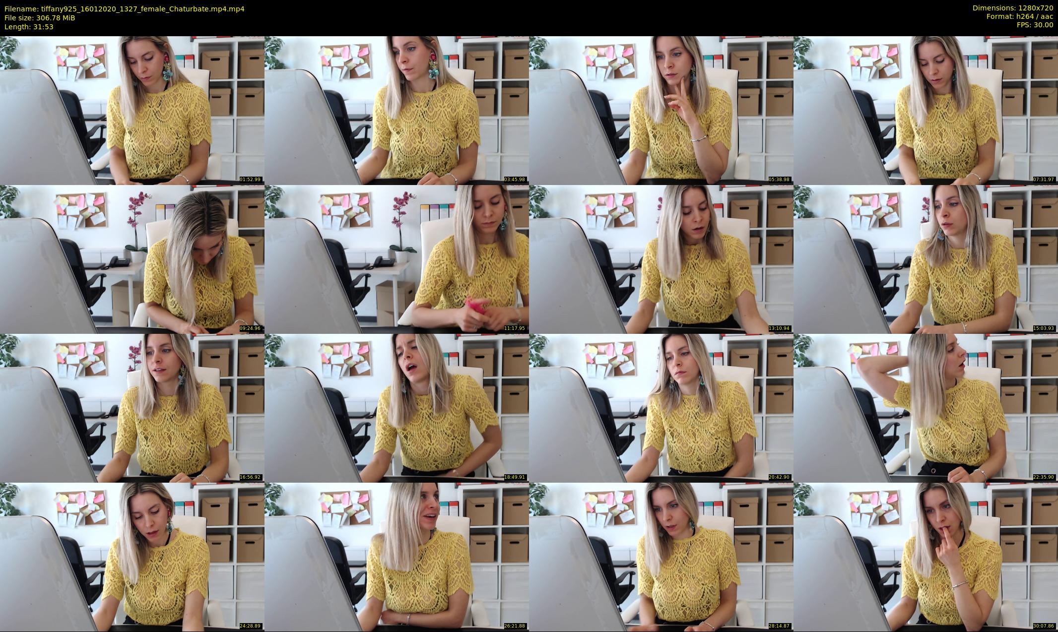 tiffany925 — 32 minute Chaturbate female cam show recording, 720p, Jan 16, 2020
