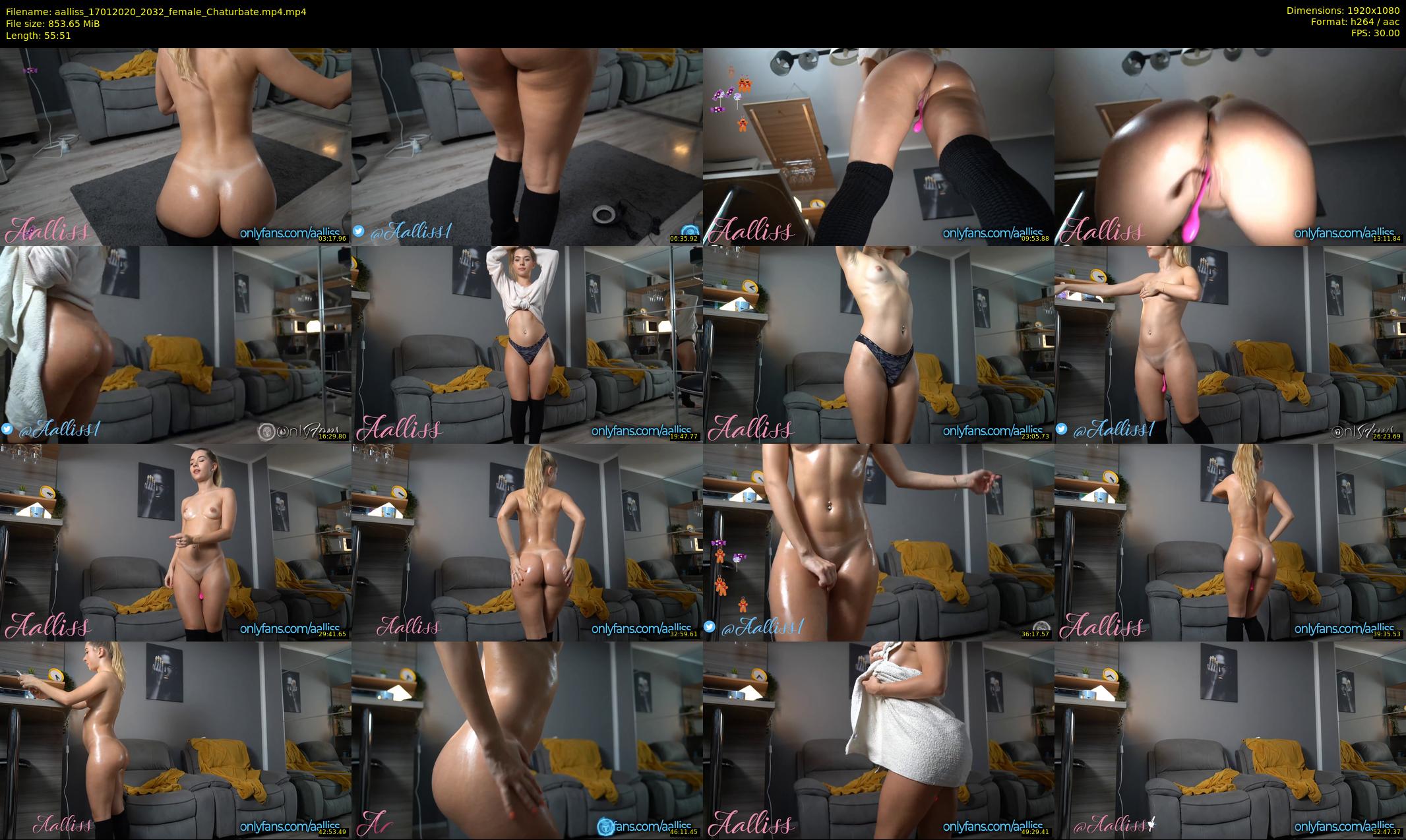 aalliss — 56 minute Chaturbate female cam show recording, 1080p, Jan 17, 2020