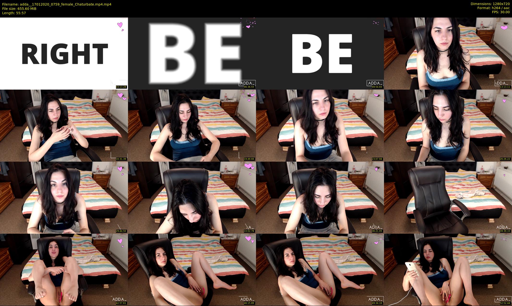 adda_ — 56 minute Chaturbate female cam show recording, 720p, Jan 17, 2020