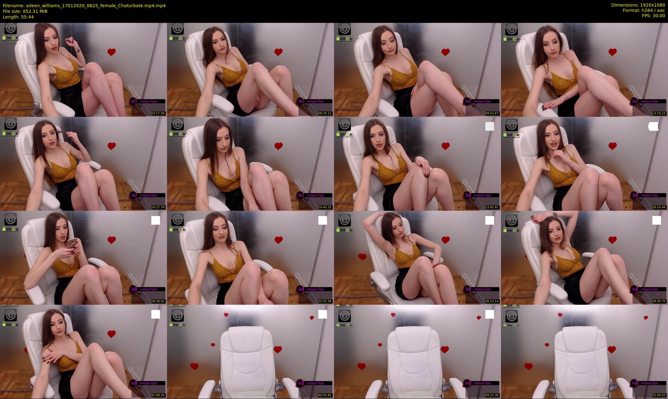 aileen_williams — 56 minute Chaturbate female cam show recording, 1080p, Jan 17, 2020