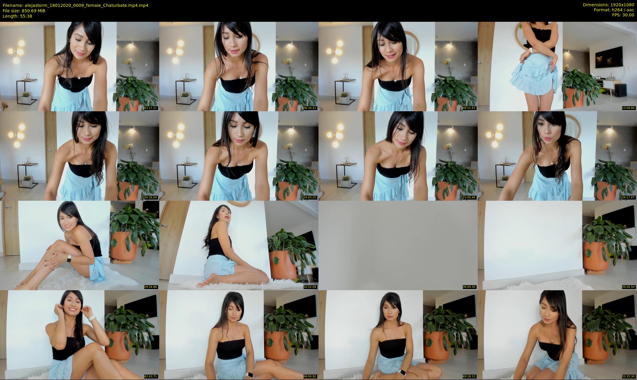 alejastorm — 56 minute Chaturbate female cam show recording, 1080p, Jan 18, 2020