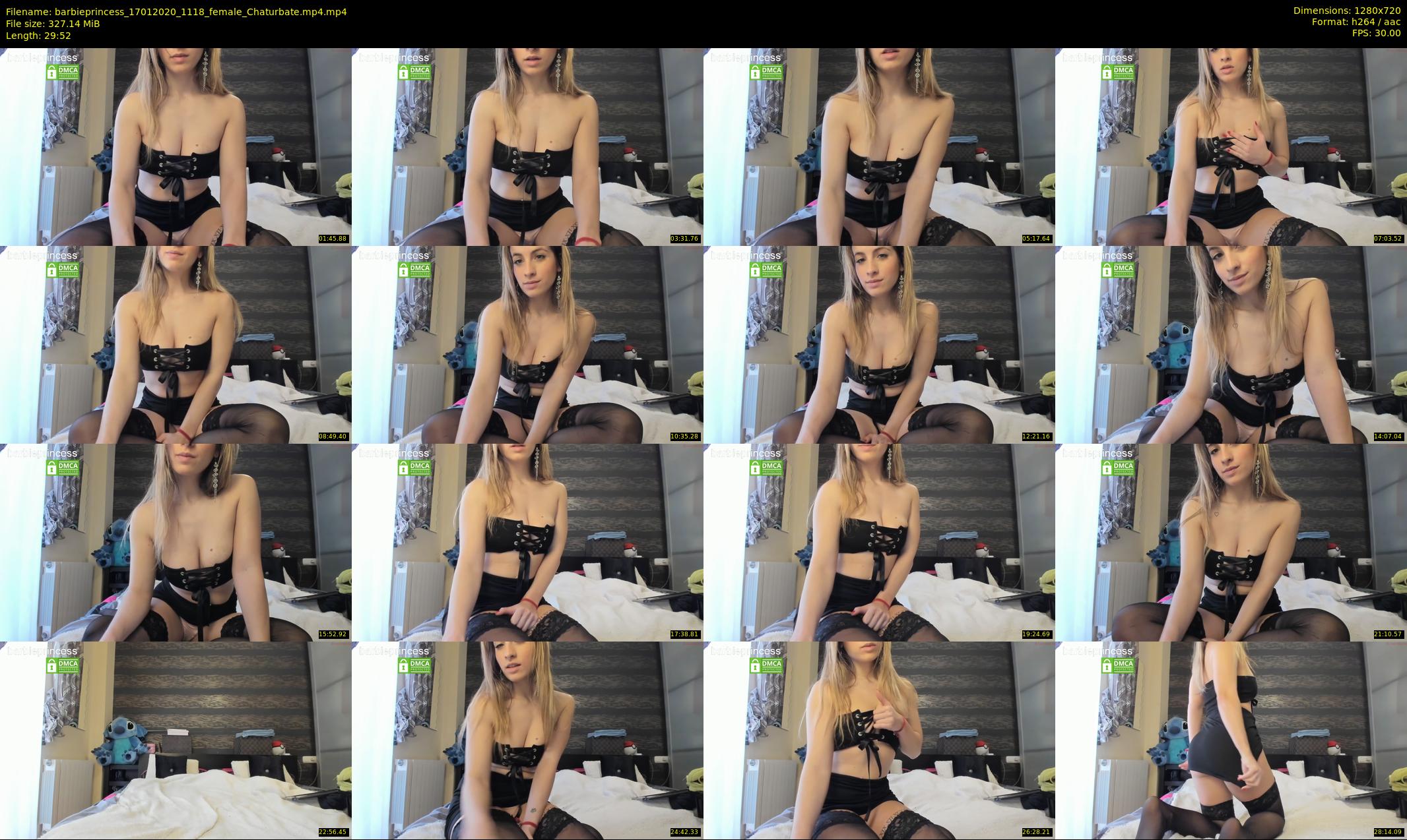 barbieprincess — 30 minute Chaturbate female cam show recording, 720p, Jan 17, 2020