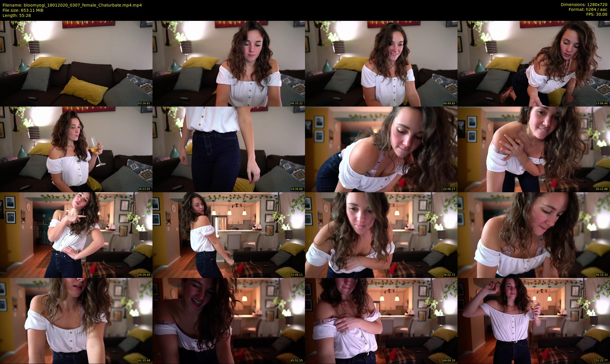 bloomyogi — 56 minute Chaturbate female cam show recording, 720p, Jan 18, 2020