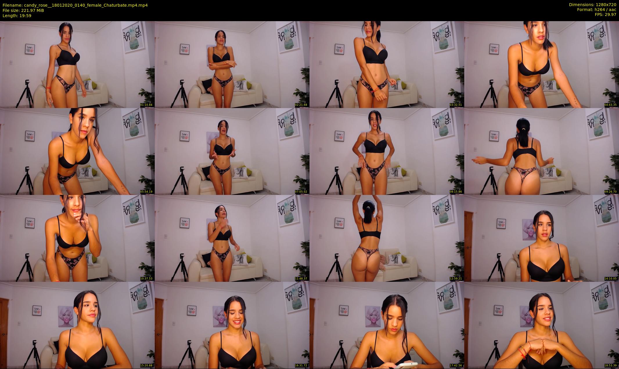candy_rose_ — 20 minute Chaturbate female cam show recording, 720p, Jan 18, 2020