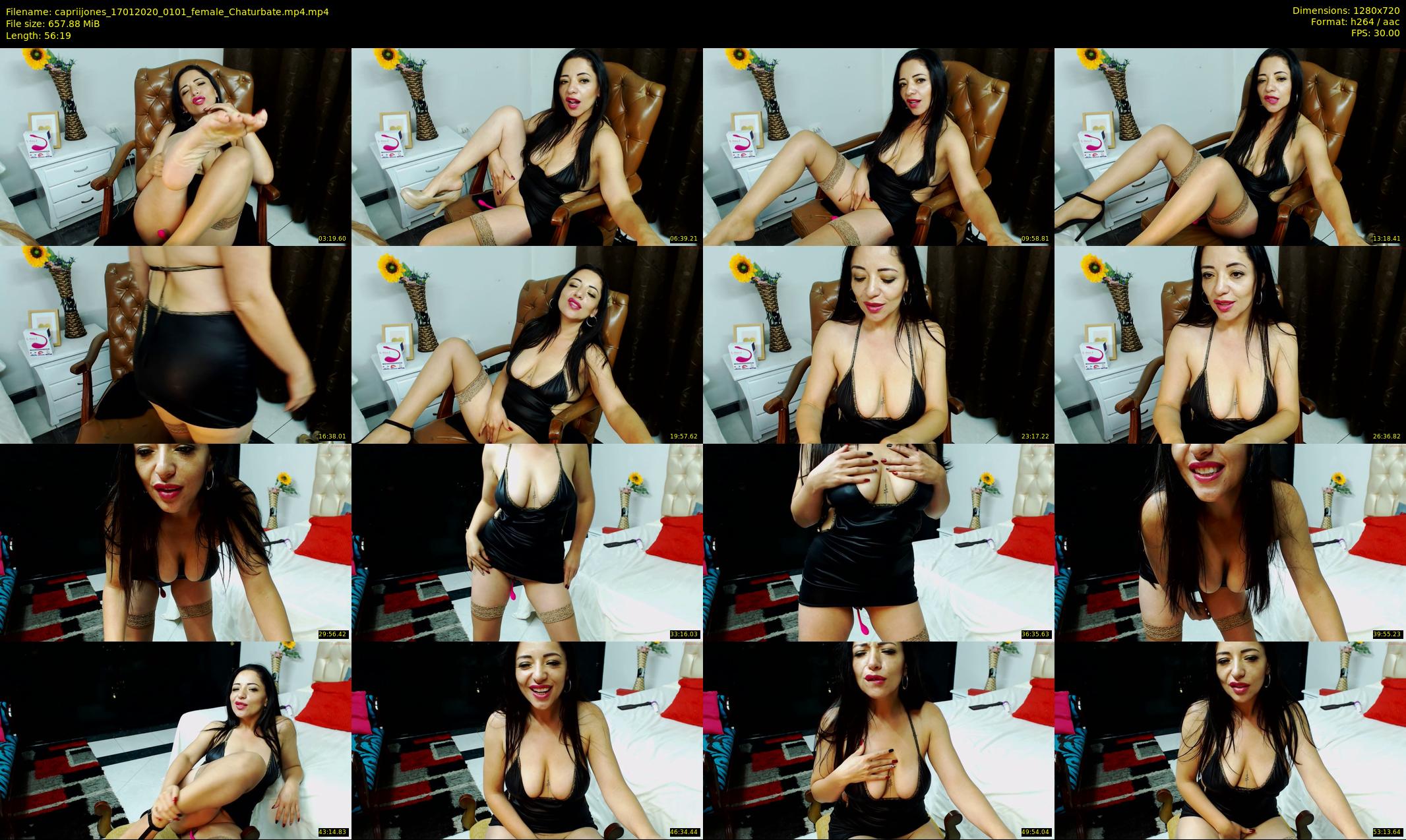 capriijones — 57 minute Chaturbate female cam show recording, 720p, Jan 17, 2020