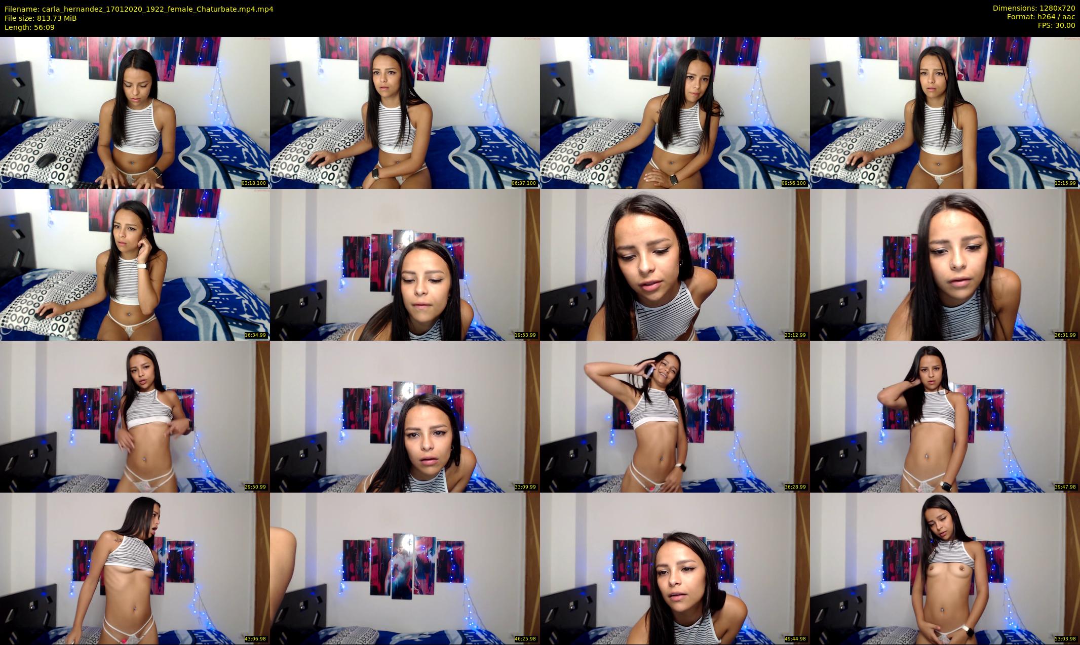carla_hernandez — 57 minute Chaturbate female cam show recording, 720p, Jan 17, 2020
