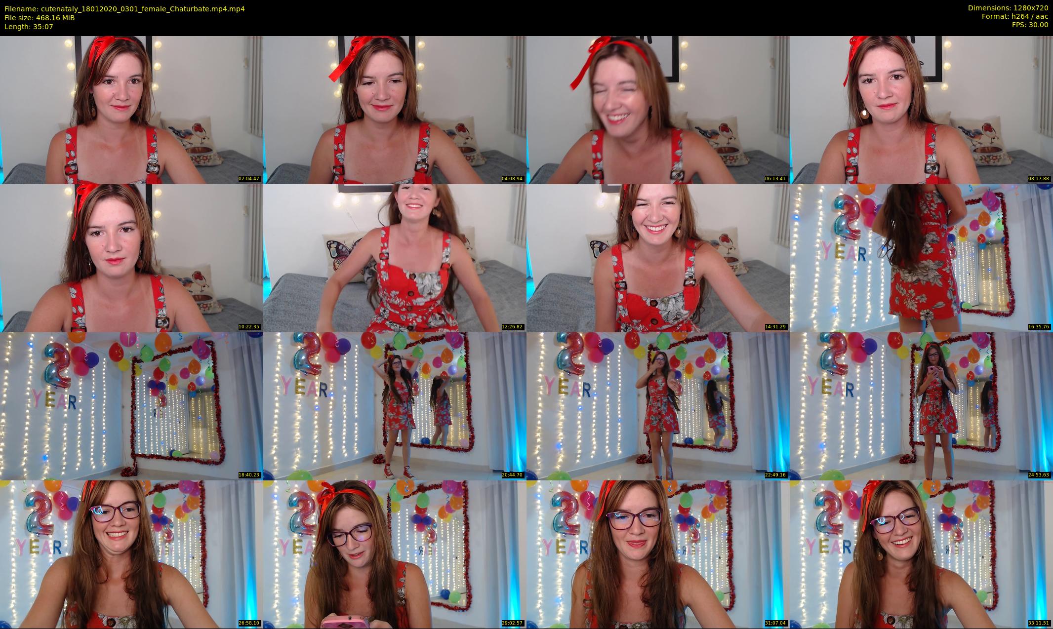 cutenataly — 36 minute Chaturbate female cam show recording, 720p, Jan 18, 2020
