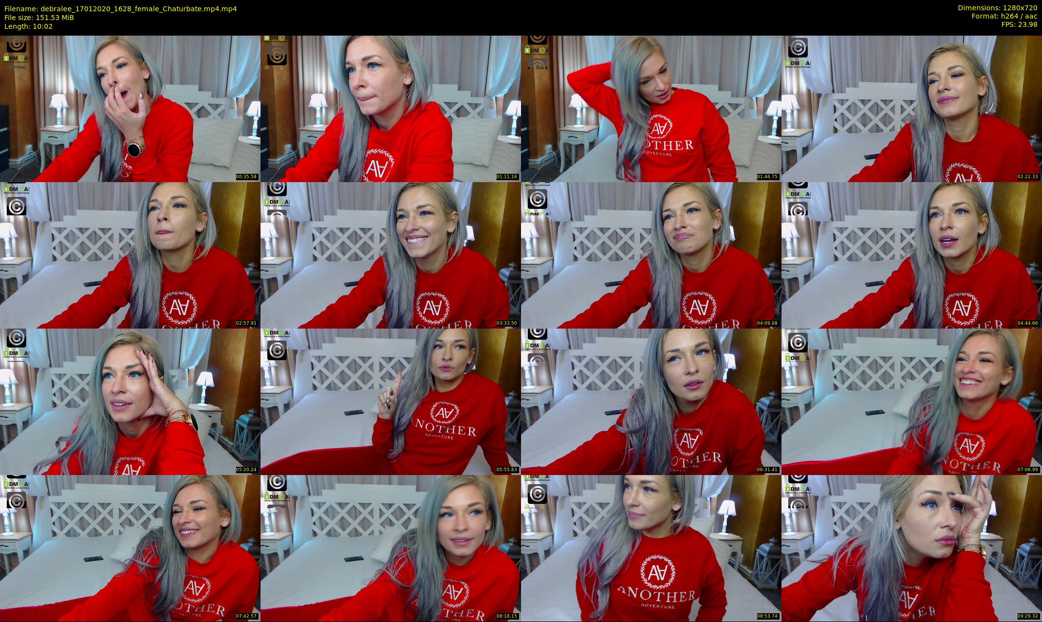 debralee — 11 minute Chaturbate female cam show recording, 720p, Jan 17, 2020