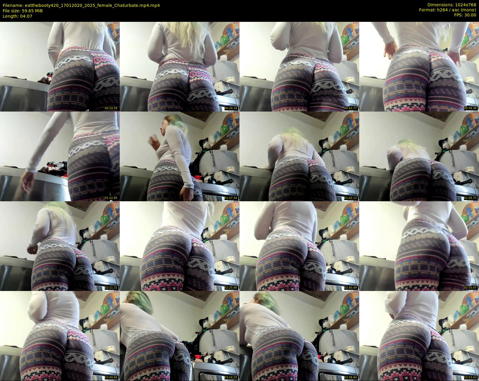 eatthebooty420 — 5 minute Chaturbate female cam show recording, 720p, Jan 17, 2020