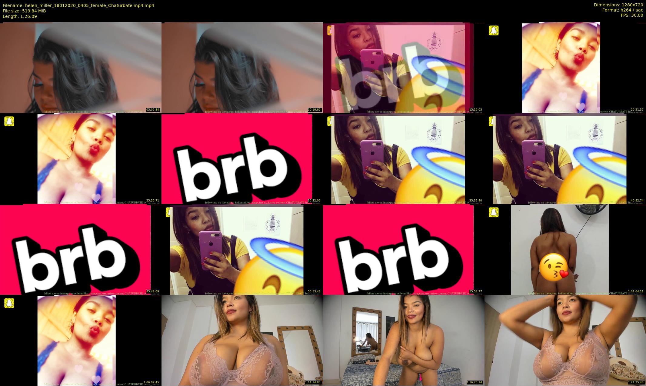 helen_miller — 87 minute Chaturbate female cam show recording, 720p, Jan 18, 2020
