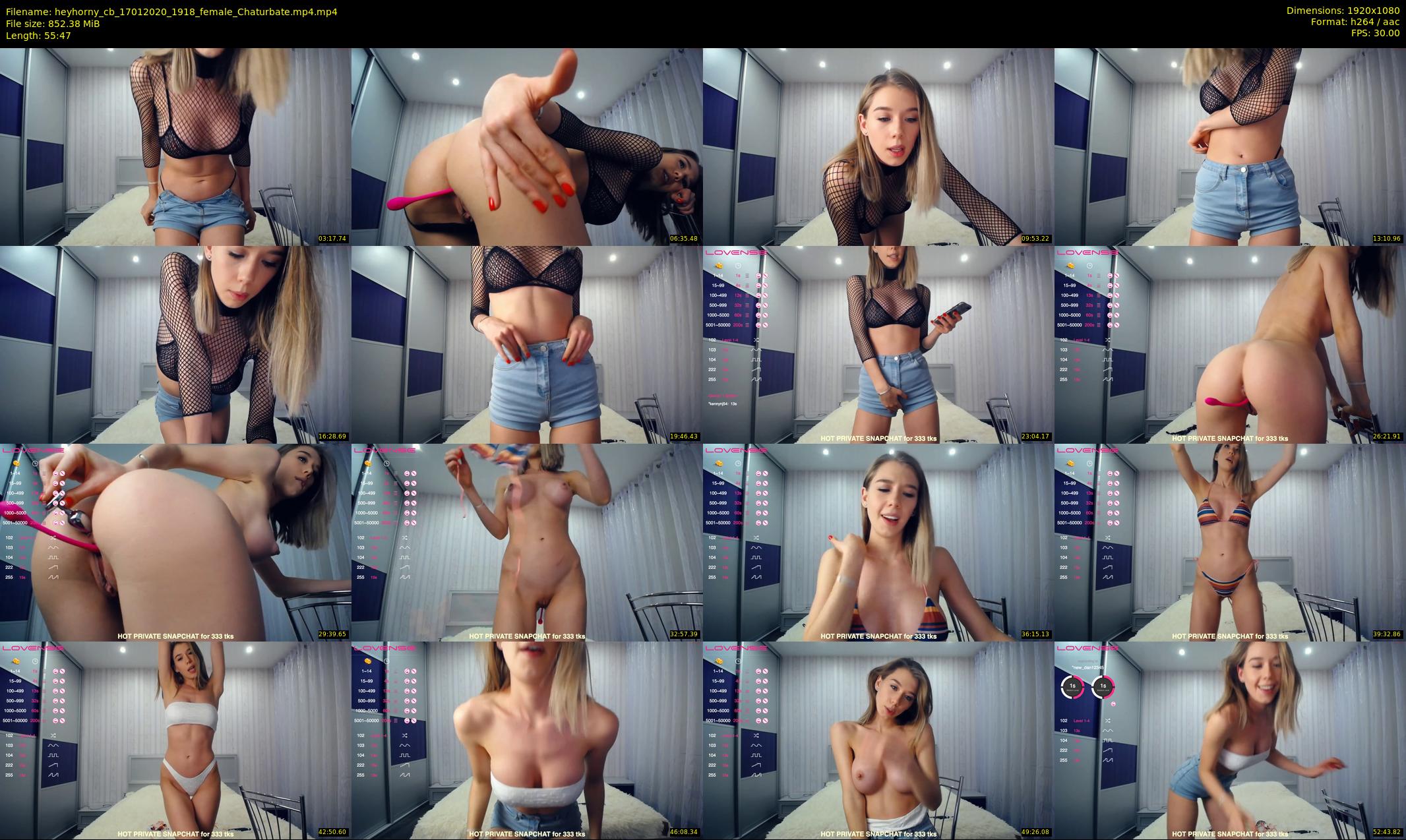 heyhorny_cb — 56 minute Chaturbate couple cam show recording, 1080p, Jan 17, 2020