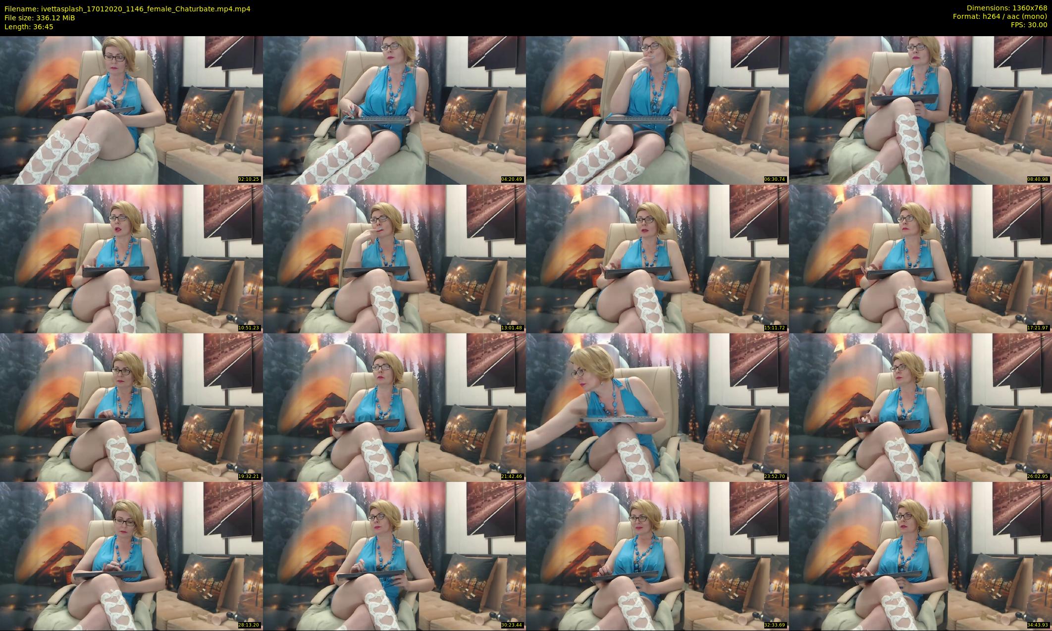 ivettasplash — 37 minute Chaturbate female cam show recording, 720p, Jan 17, 2020