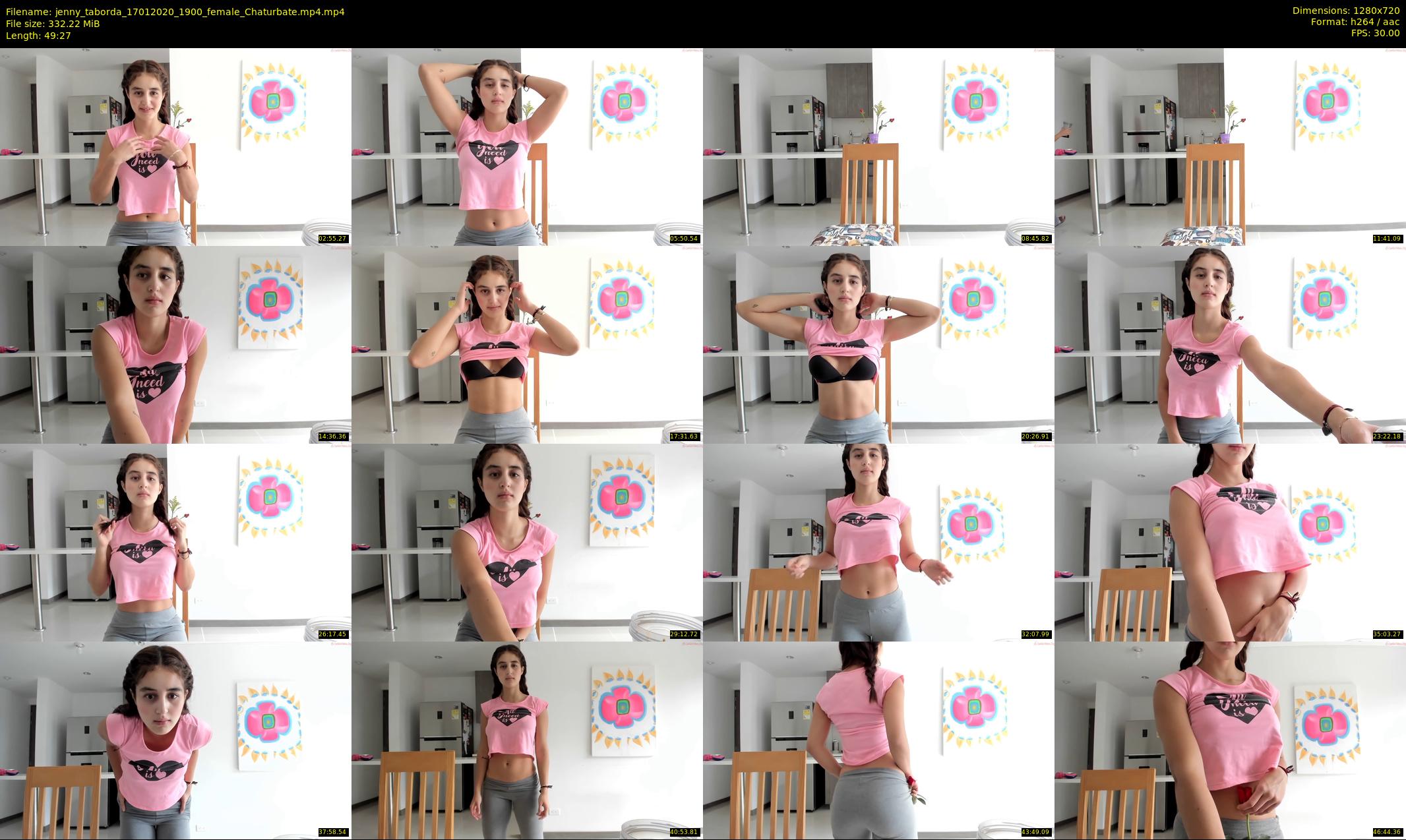 jenny_taborda — 50 minute Chaturbate female cam show recording, 720p, Jan 17, 2020