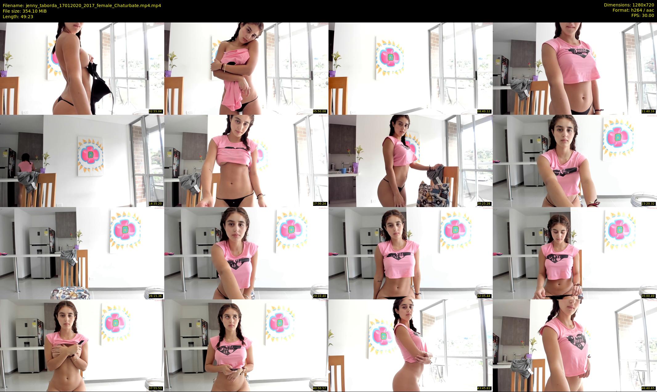 jenny_taborda — 50 minute Chaturbate female cam show recording, 720p, Jan 17, 2020
