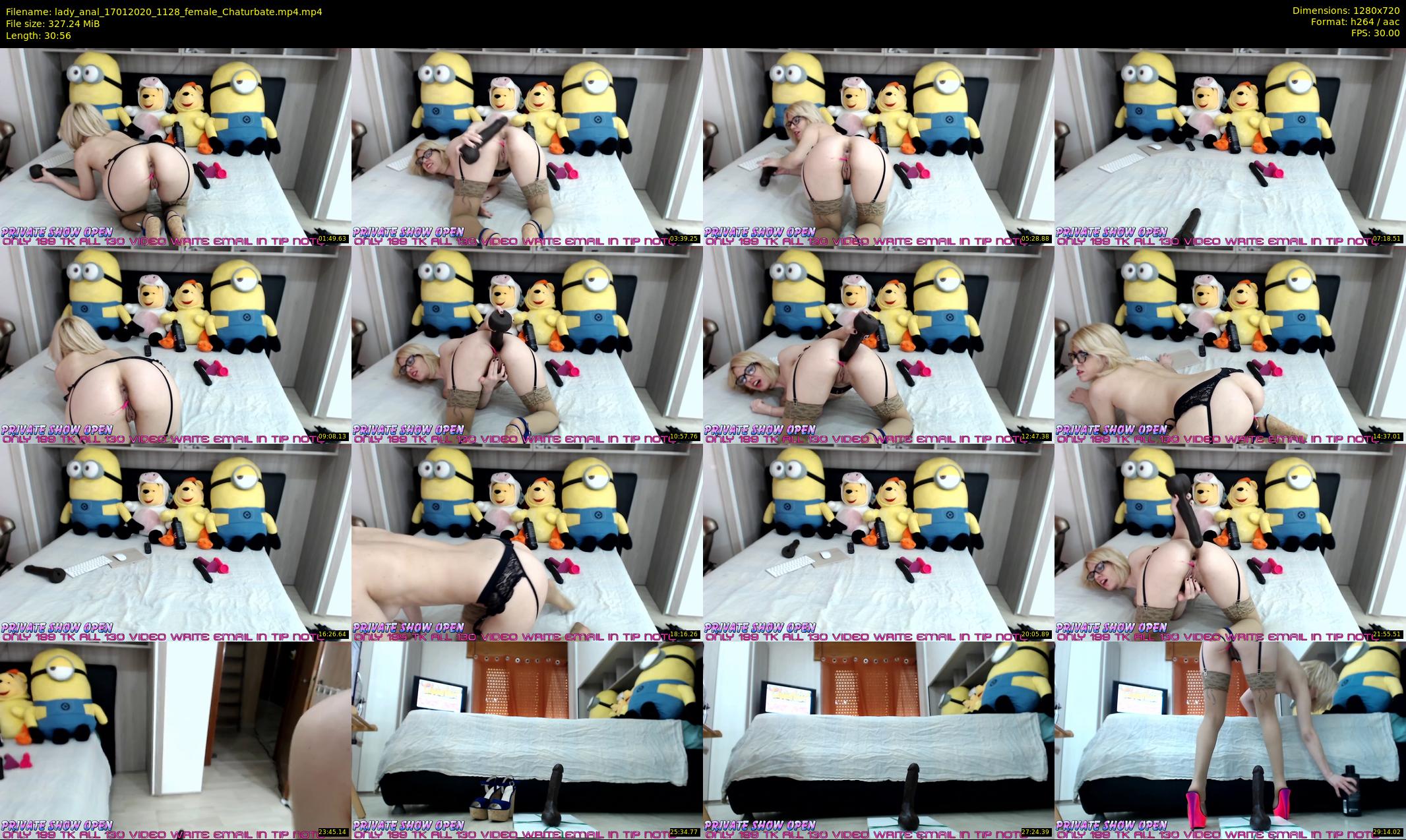 lady_anal — 31 minute Chaturbate female cam show recording, 720p, Jan 17, 2020