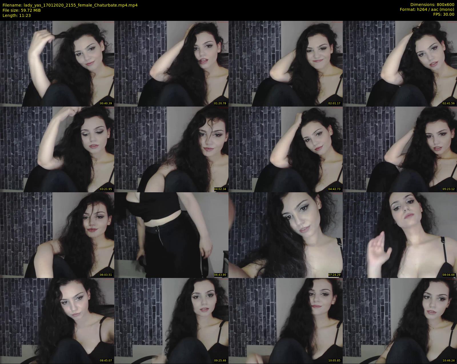 lady_yas — 12 minute Chaturbate female cam show recording, 480p, Jan 17, 2020