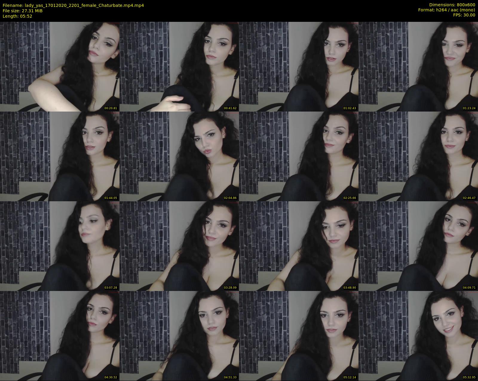 lady_yas — 6 minute Chaturbate female cam show recording, 480p, Jan 17, 2020