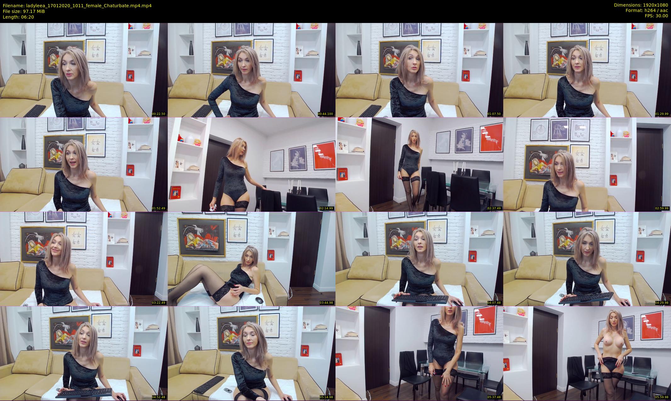 ladyleea — 7 minute Chaturbate female cam show recording, 1080p, Jan 17, 2020