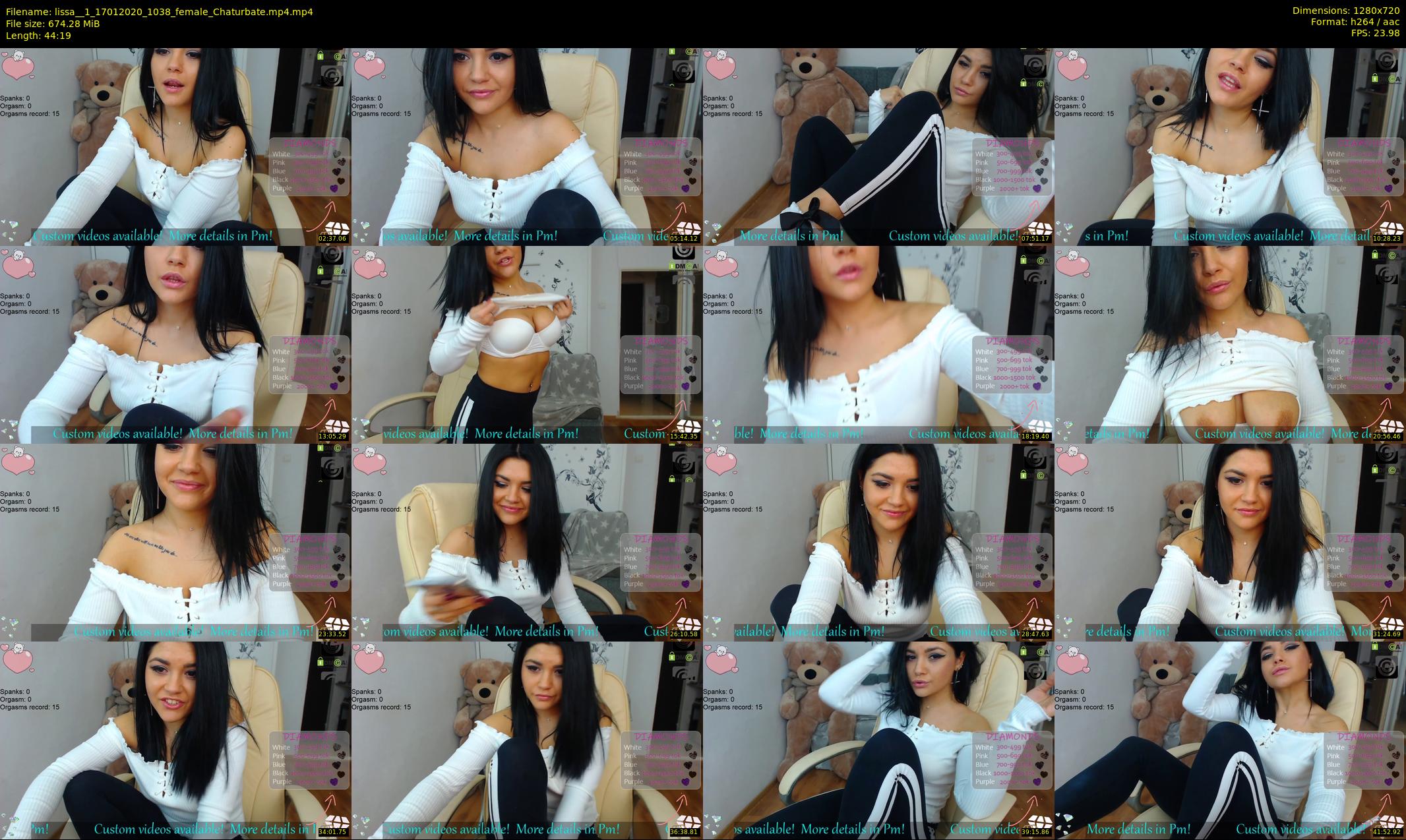 lissa__1 — 45 minute Chaturbate female cam show recording, 720p, Jan 17, 2020