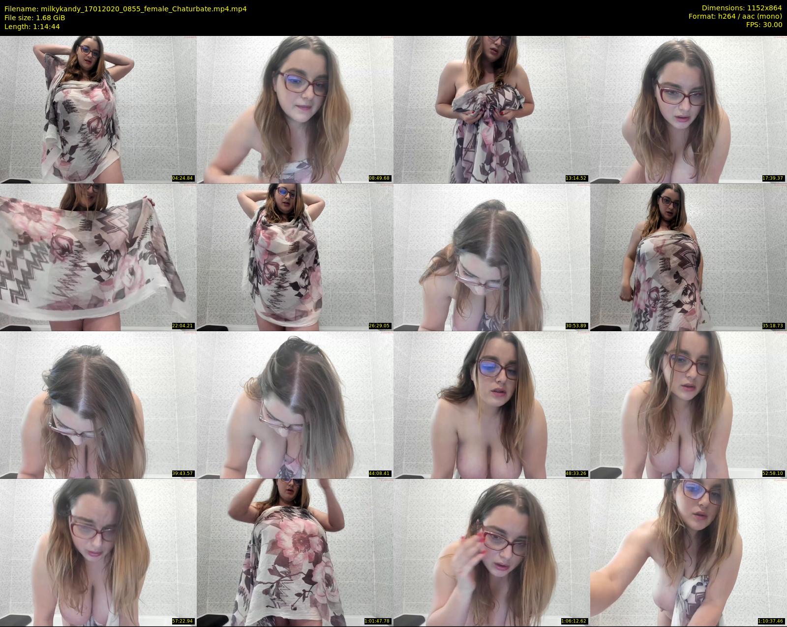milkykandy — 75 minute Chaturbate female cam show recording, 720p, Jan 17, 2020
