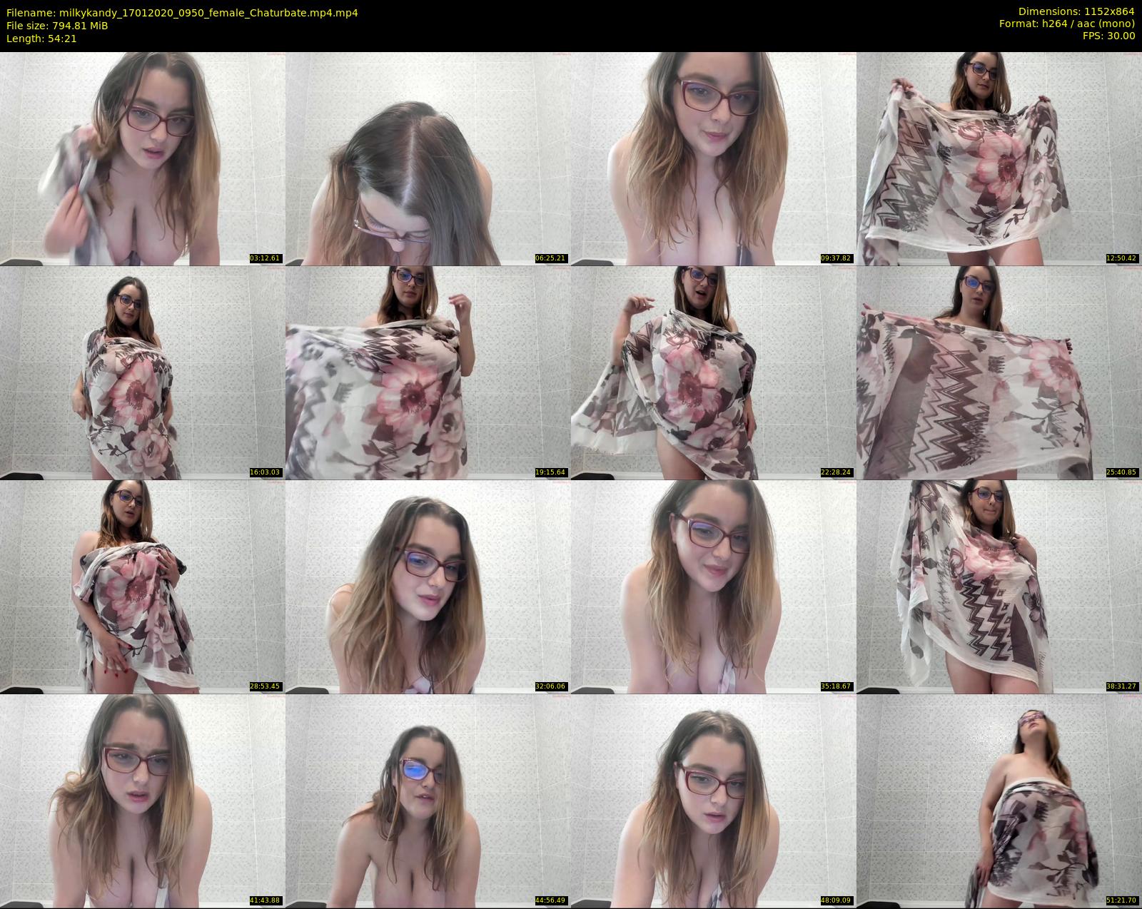 milkykandy — 55 minute Chaturbate female cam show recording, 720p, Jan 17, 2020