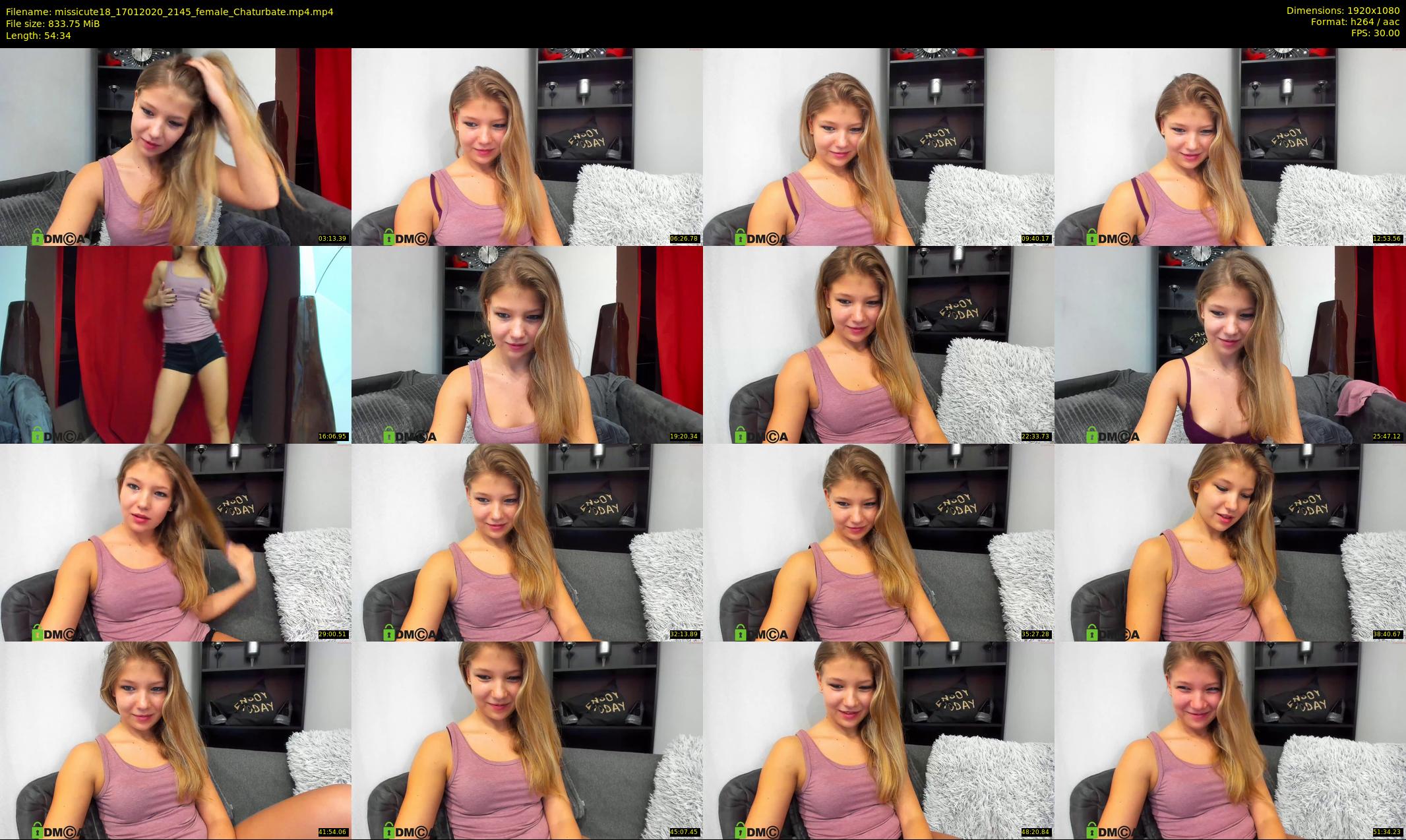 missicute18 — 55 minute Chaturbate female cam show recording, 1080p, Jan 17, 2020