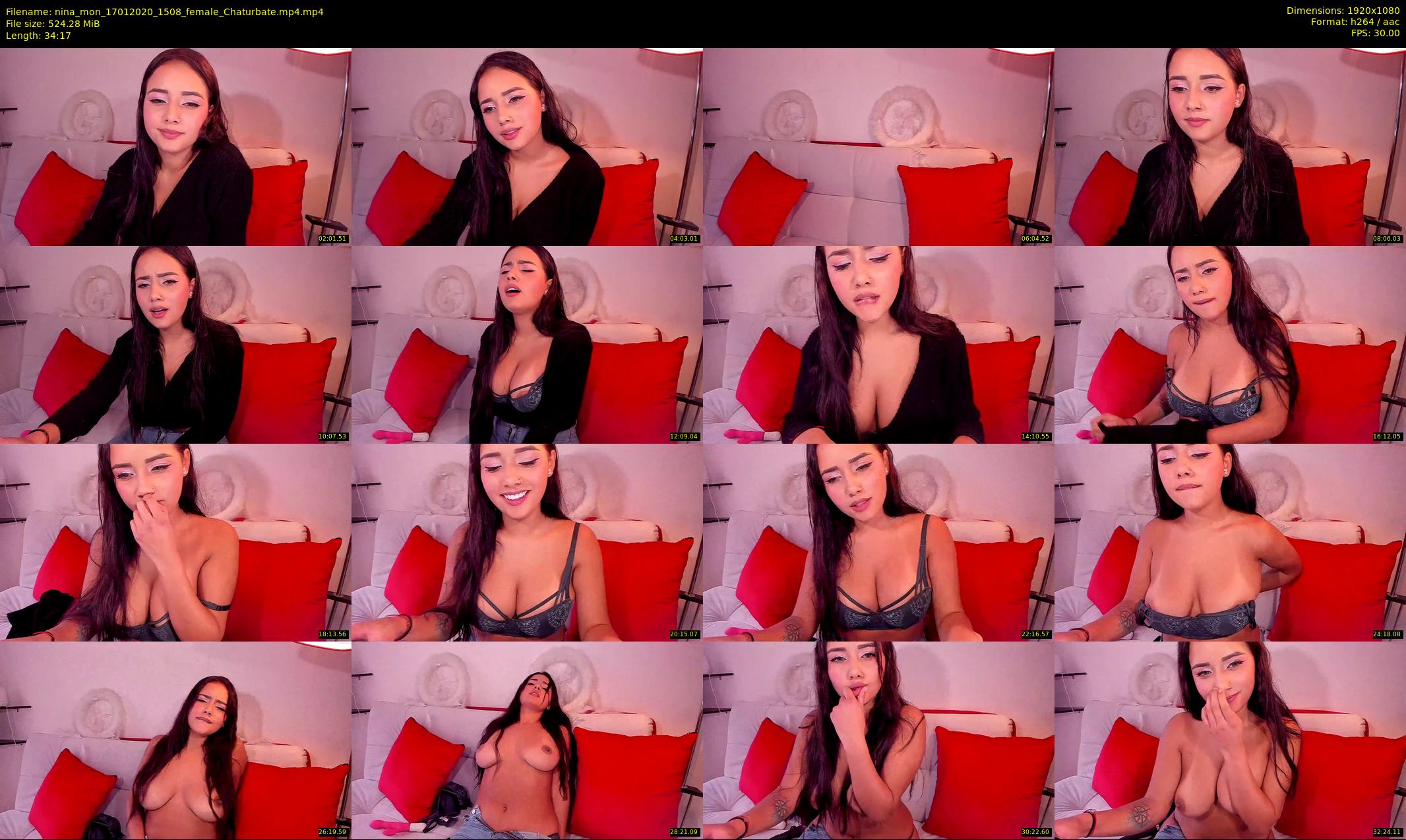 nina_mon — 35 minute Chaturbate female cam show recording, 1080p, Jan 17, 2020