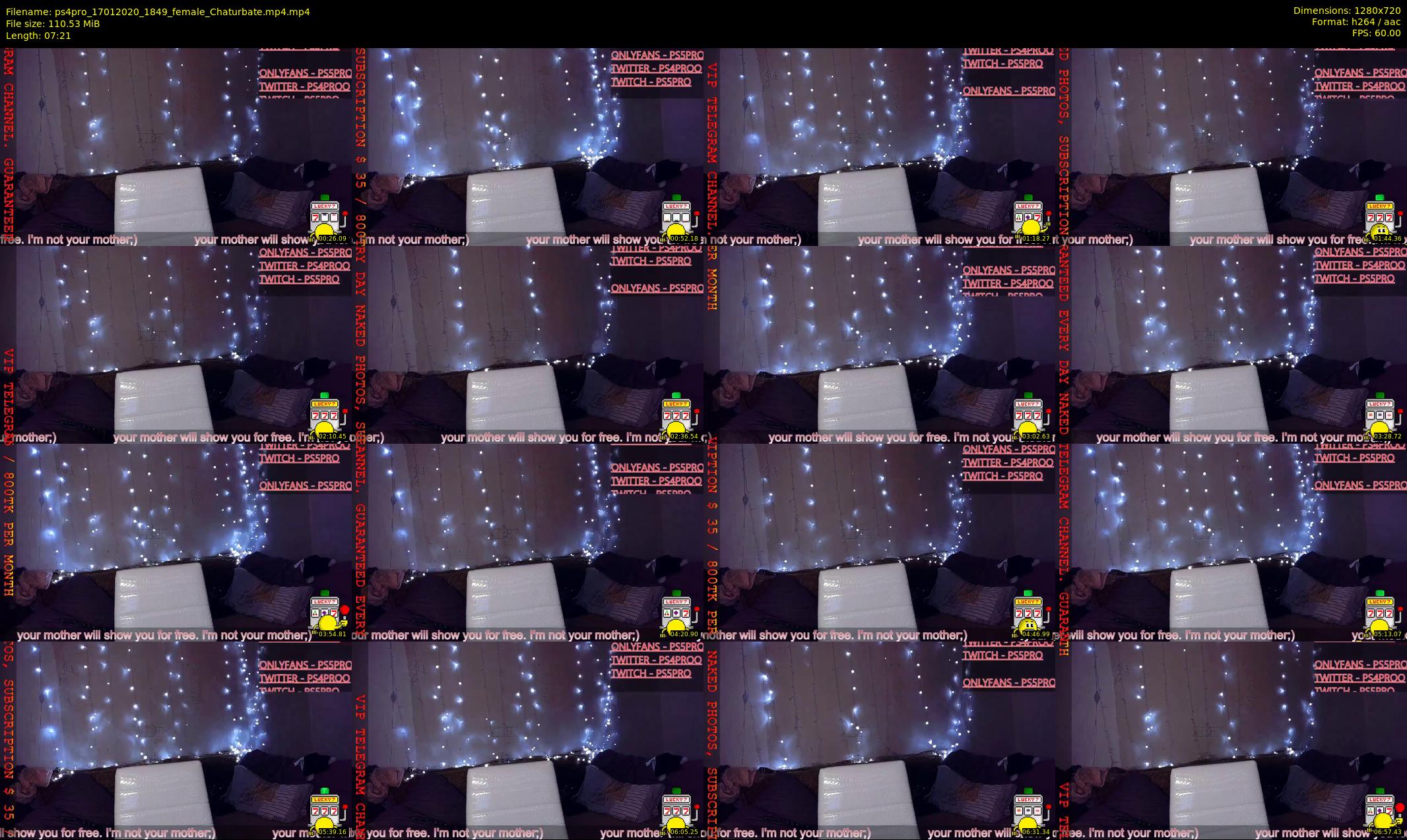 ps4pro — 8 minute Chaturbate female cam show recording, 720p, Jan 17, 2020