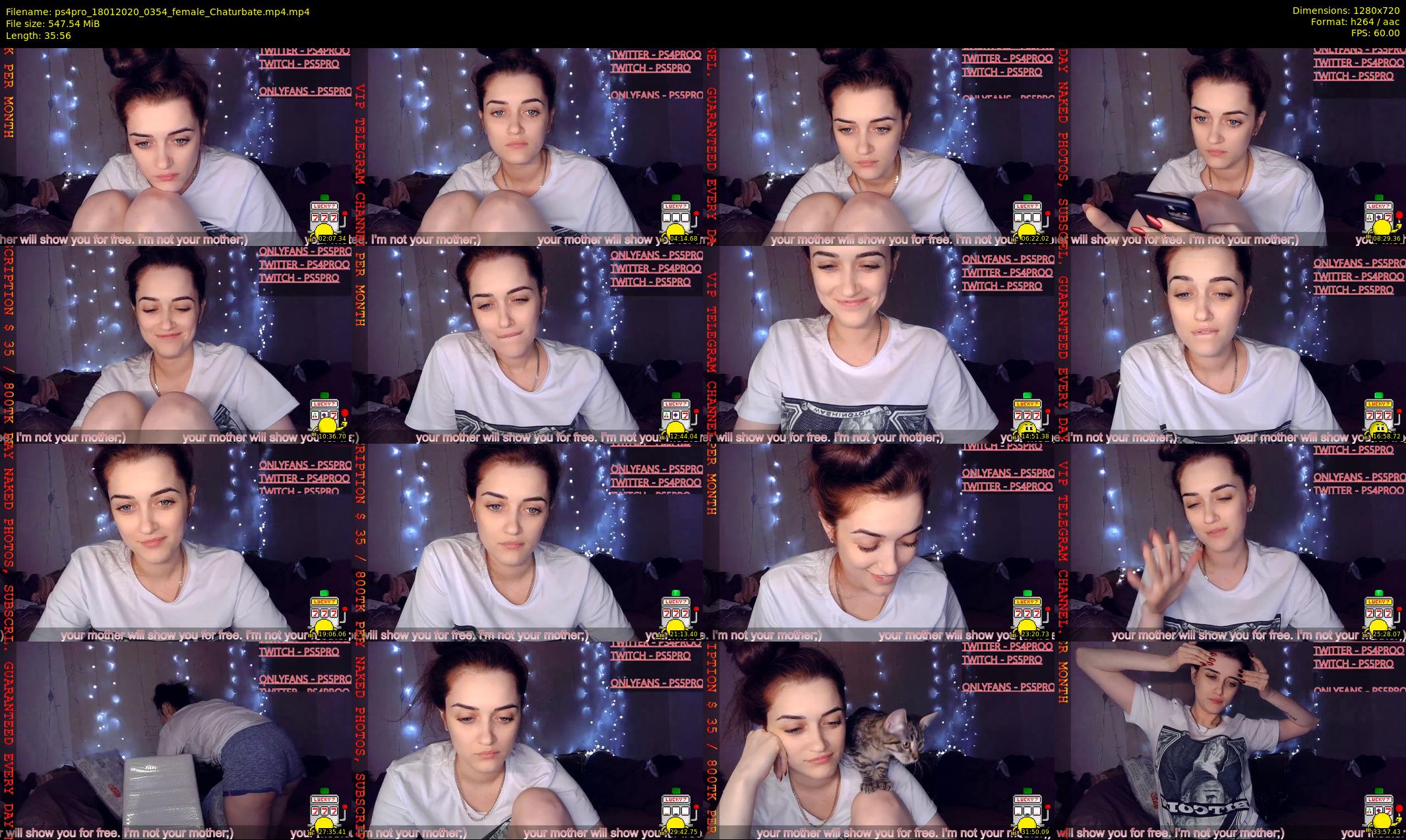 ps4pro — 36 minute Chaturbate female cam show recording, 720p, Jan 18, 2020