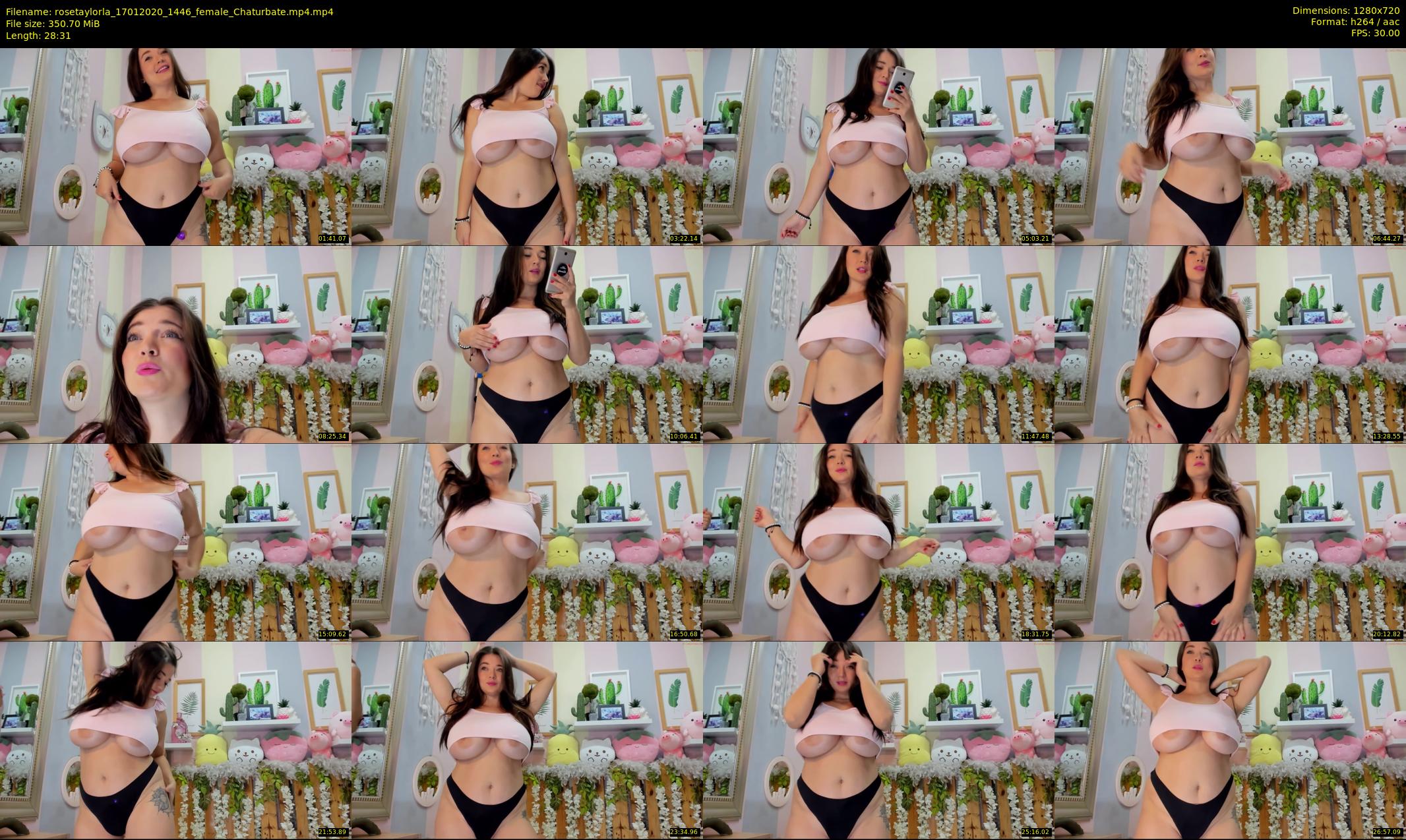 rosetaylorla — 29 minute Chaturbate female cam show recording, 720p, Jan 17, 2020