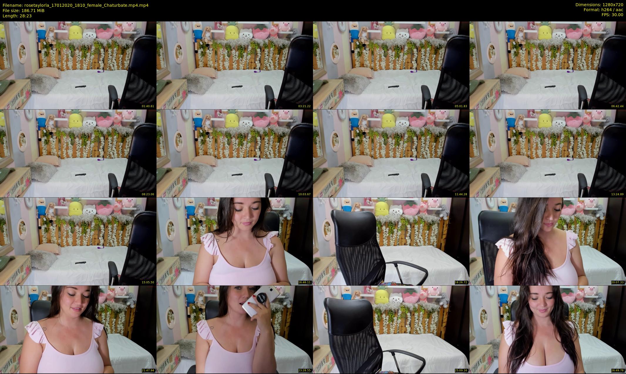 rosetaylorla — 29 minute Chaturbate female cam show recording, 720p, Jan 17, 2020