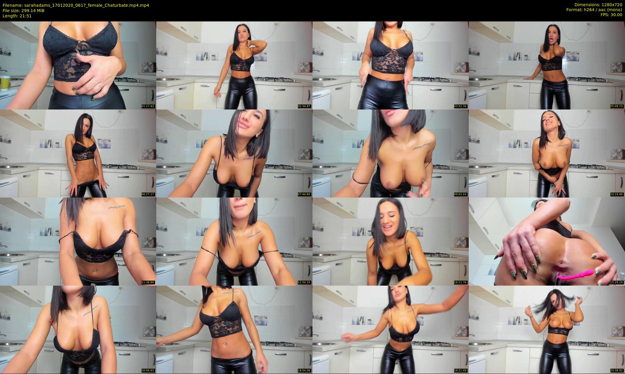 sarahadams — 22 minute Chaturbate female cam show recording, 720p, Jan 17, 2020