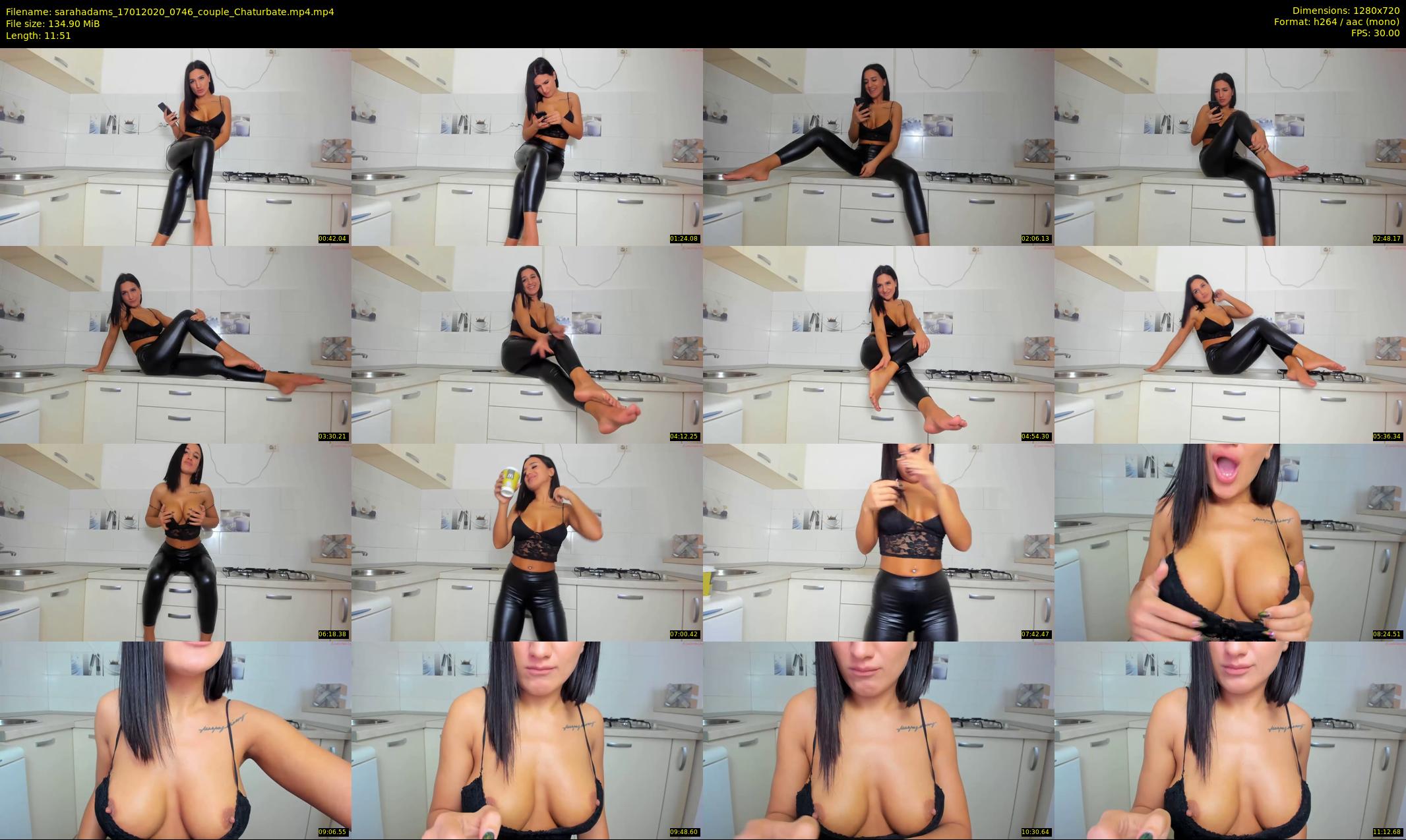 sarahadams — 12 minute Chaturbate female cam show recording, 720p, Jan 17, 2020