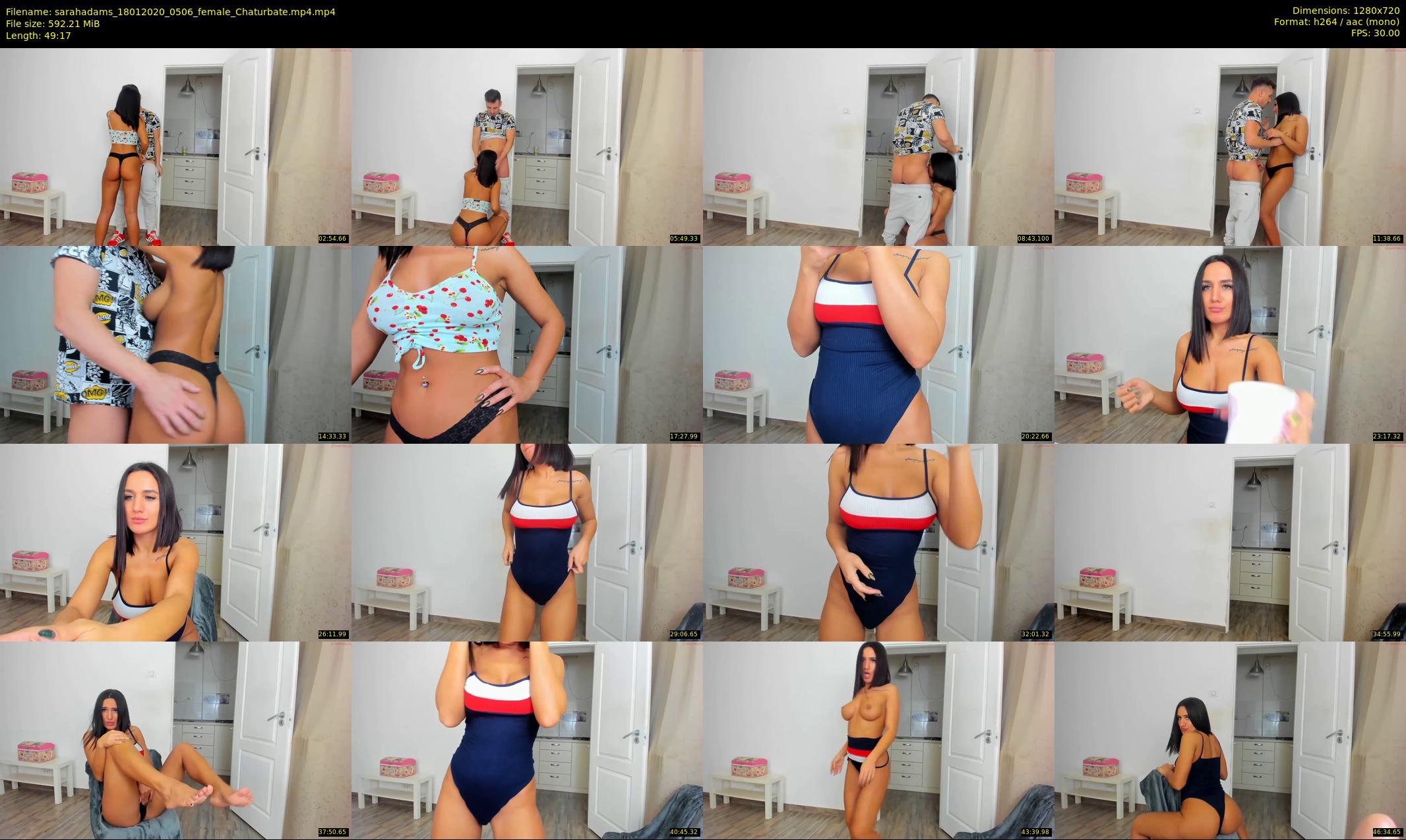sarahadams — 50 minute Chaturbate female cam show recording, 720p, Jan 18, 2020