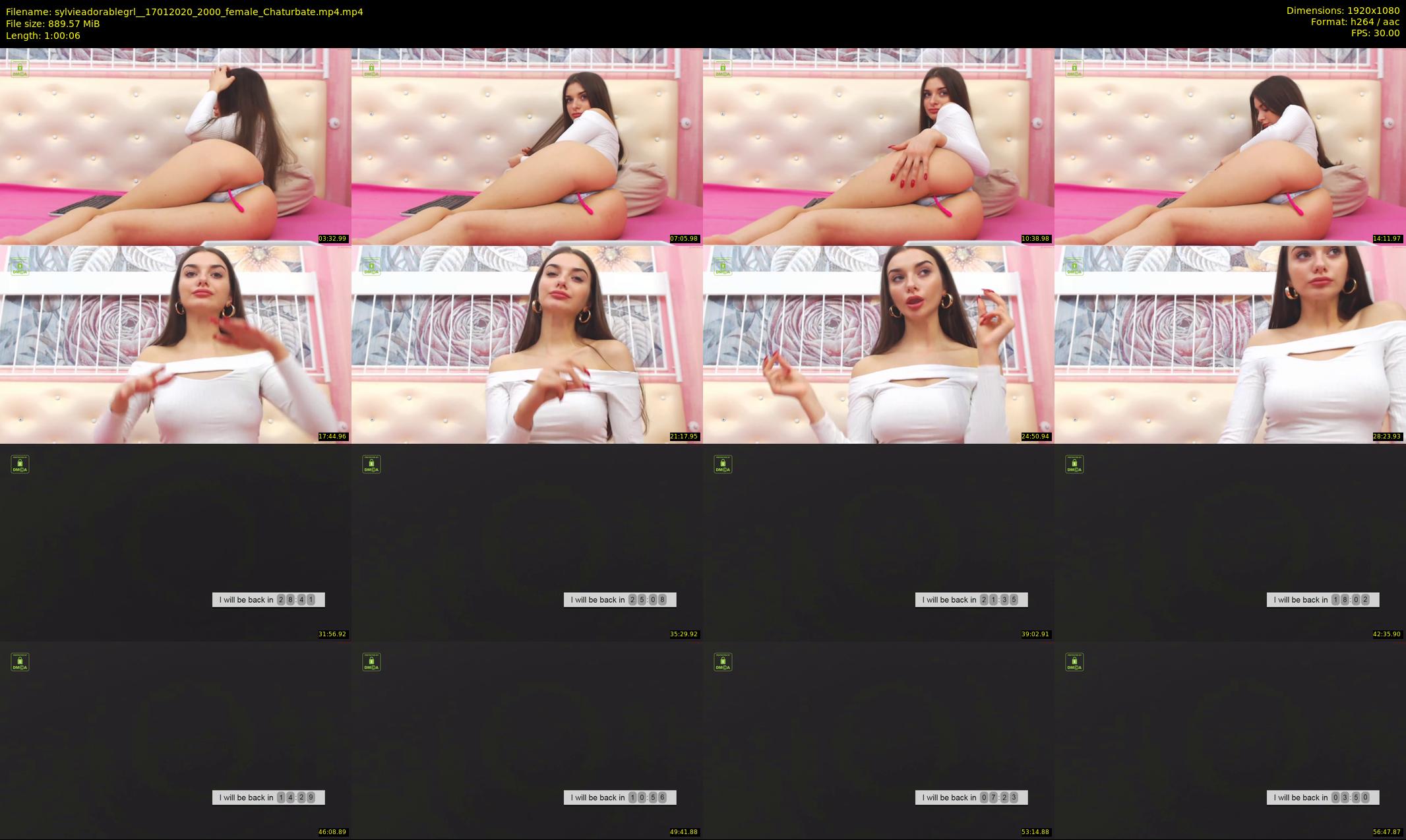 sylvieadorablegrl_ — 61 minute Chaturbate female cam show recording, 1080p, Jan 17, 2020