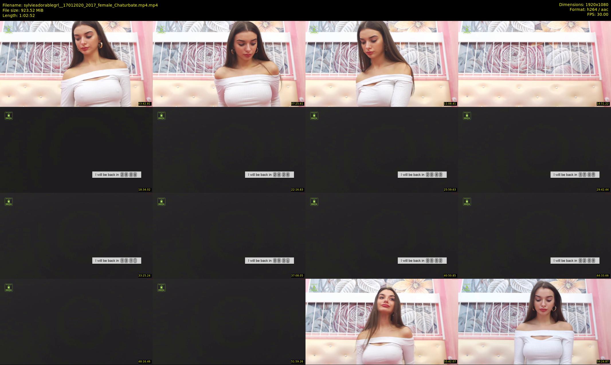 sylvieadorablegrl_ — 63 minute Chaturbate female cam show recording, 1080p, Jan 17, 2020