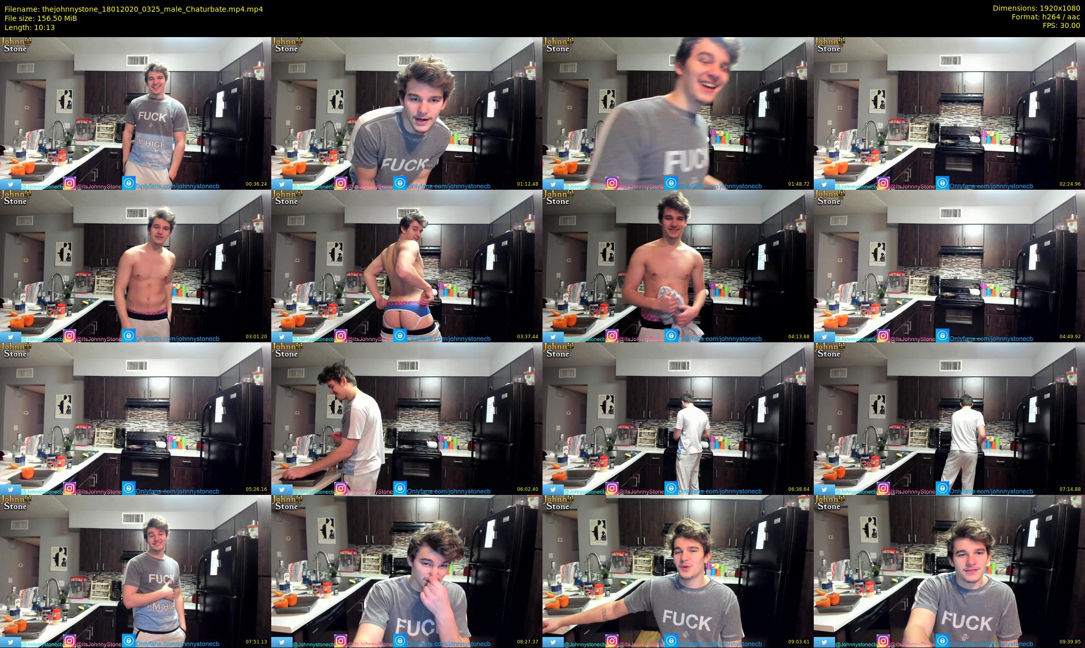 thejohnnystone — 11 minute Chaturbate male cam show recording, 1080p, Jan 18, 2020