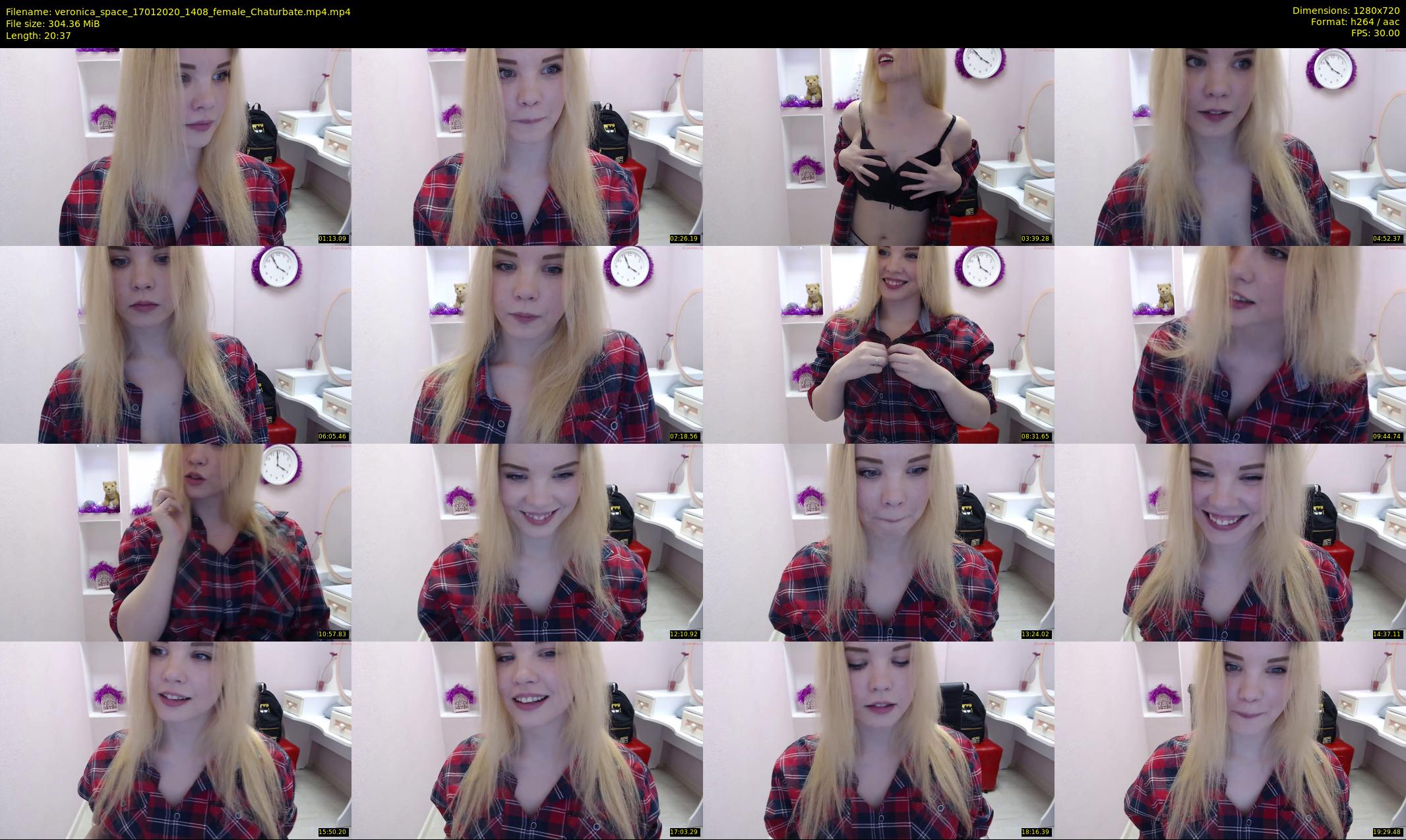 veronica_space — 21 minute Chaturbate female cam show recording, 720p, Jan 17, 2020