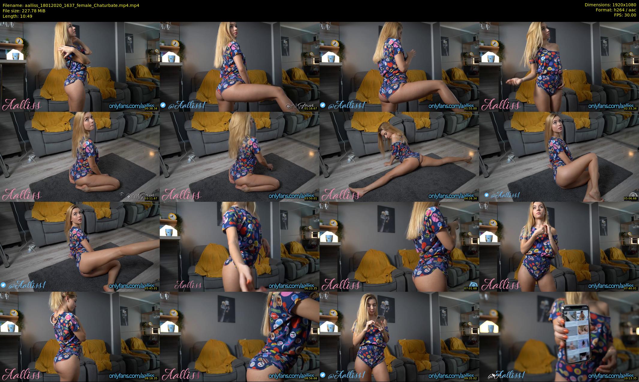 aalliss — 11 minute Chaturbate female cam show recording, 1080p, Jan 18, 2020