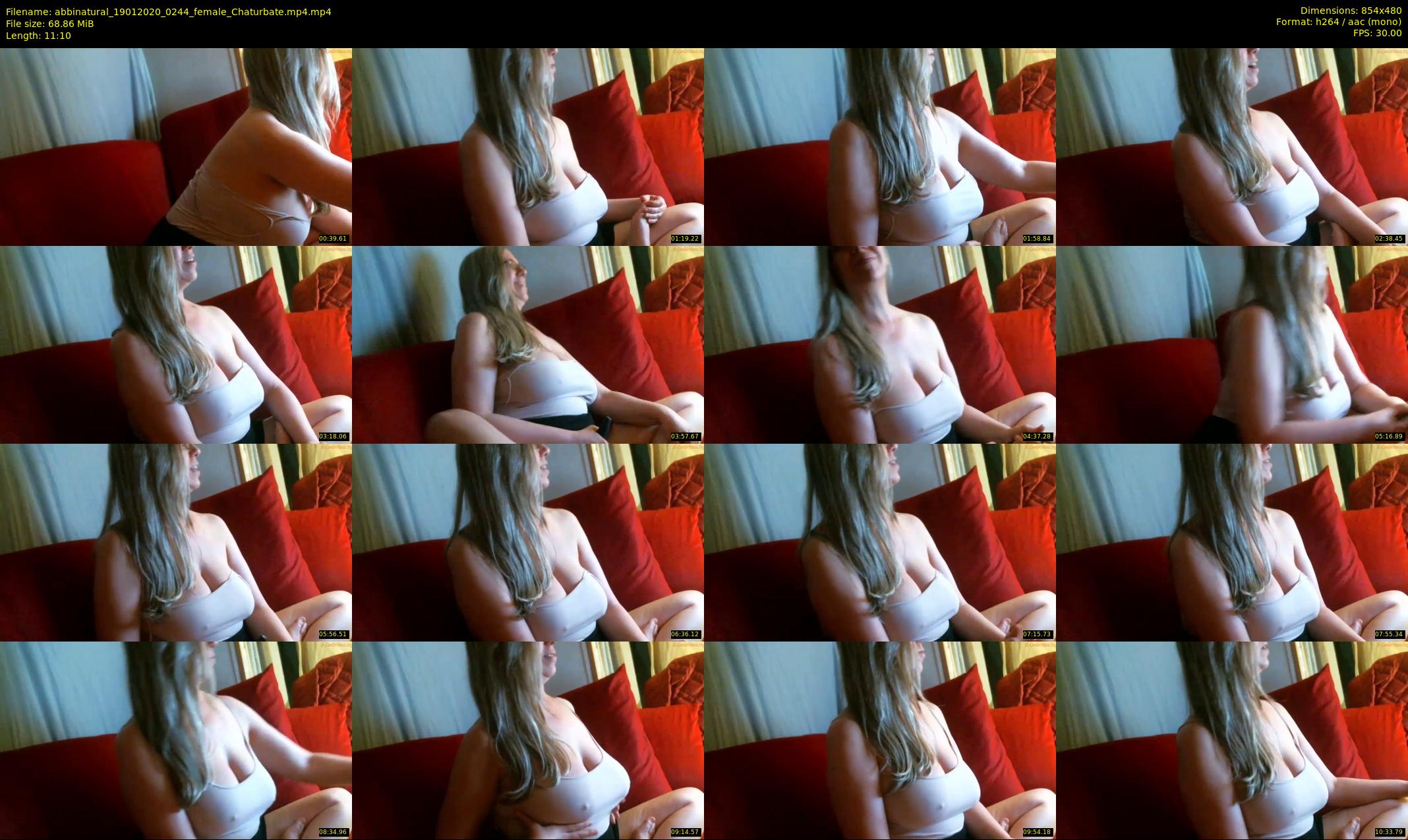abbinatural — 12 minute Chaturbate female cam show recording, 480p, Jan 19, 2020
