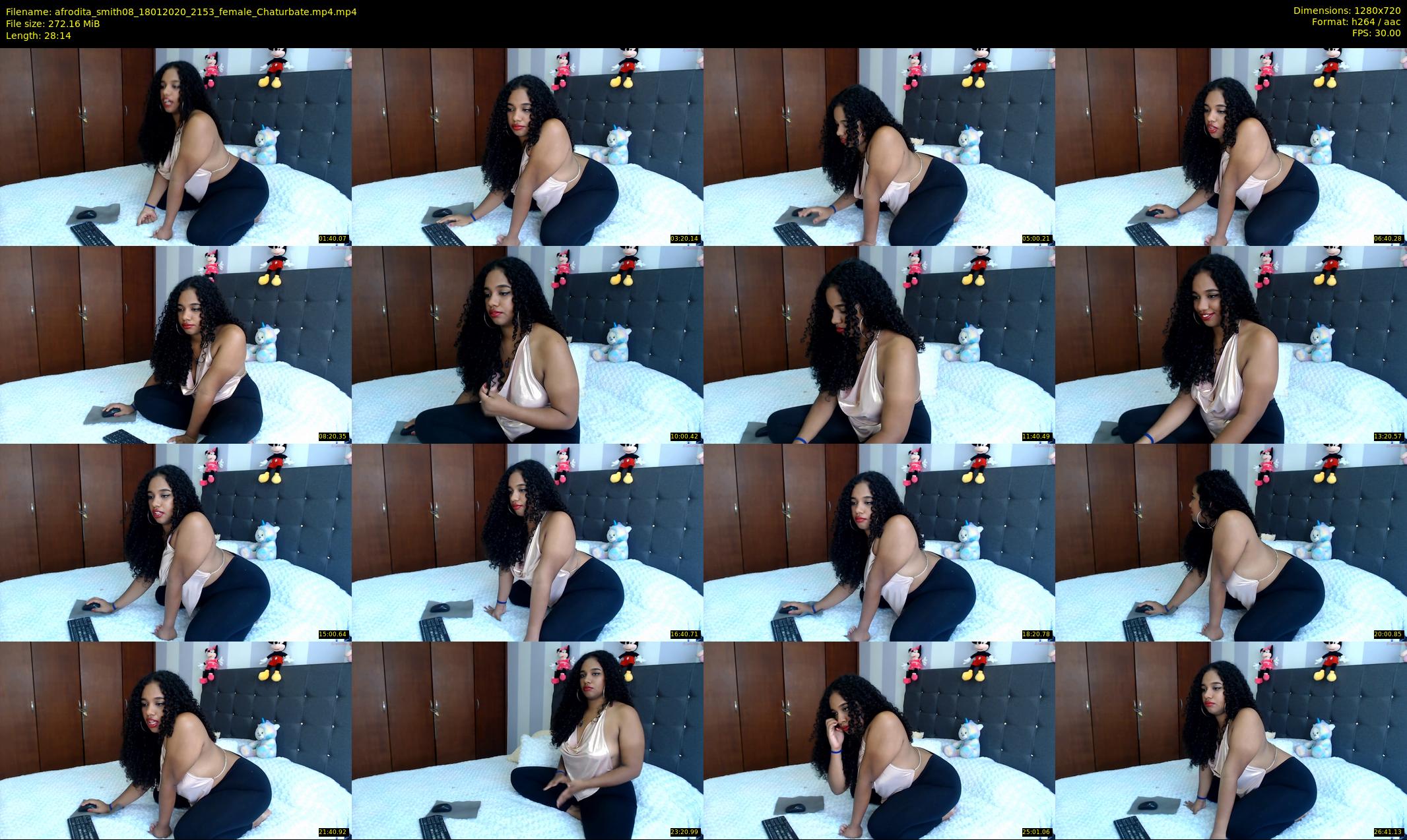 afrodita_smith08 — 29 minute Chaturbate female cam show recording, 720p, Jan 18, 2020