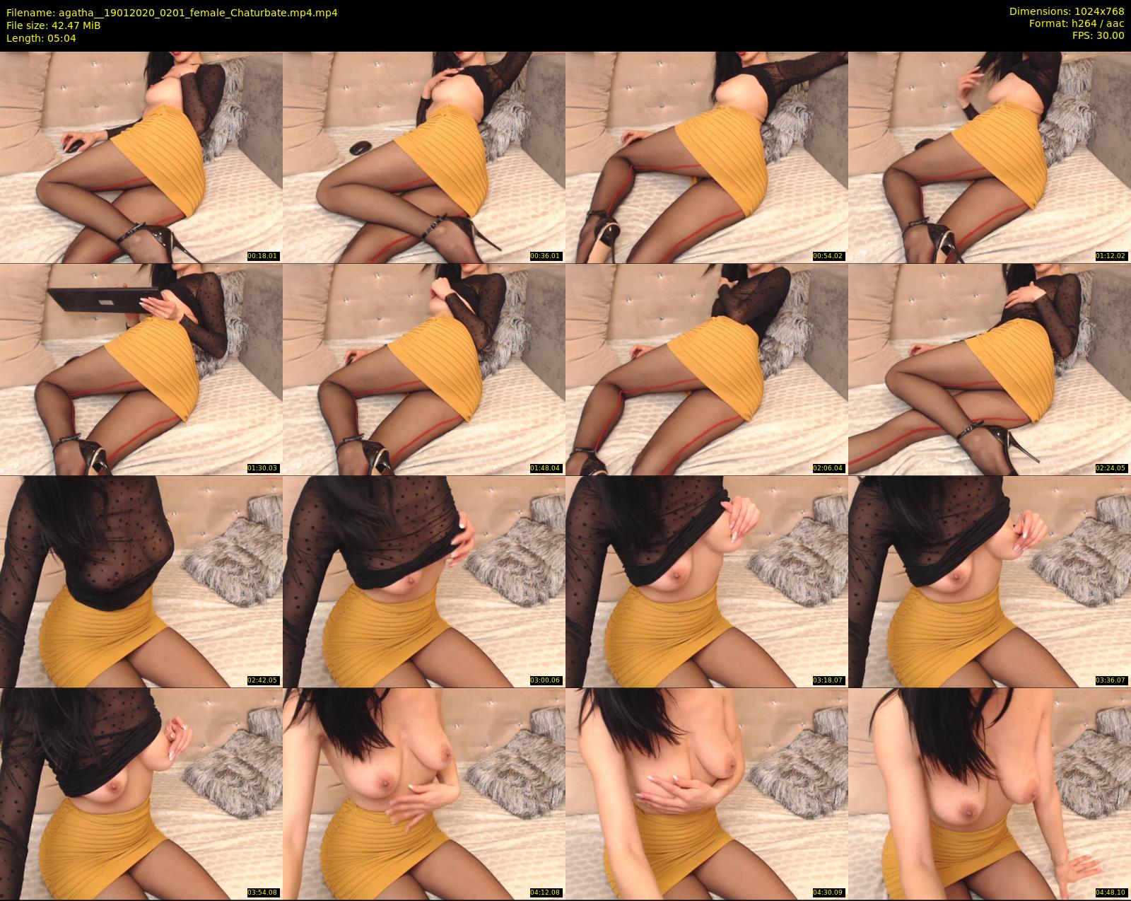 agatha_ — 6 minute Chaturbate female cam show recording, 720p, Jan 19, 2020