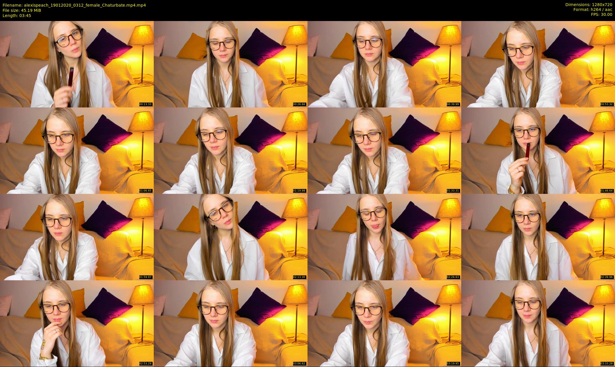 alexispeach — 4 minute Chaturbate female cam show recording, 720p, Jan 19, 2020