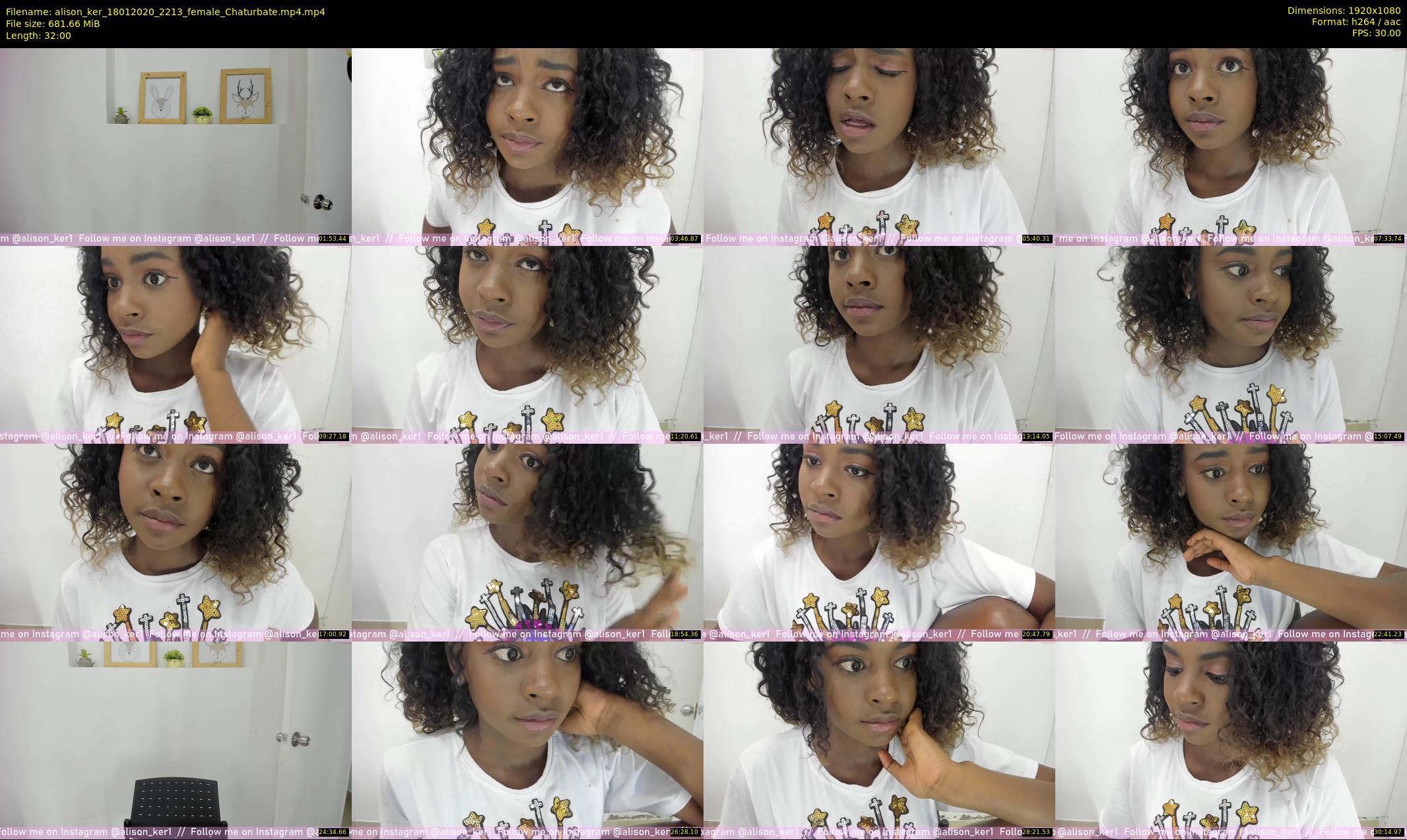 alison_ker — 32 minute Chaturbate female cam show recording, 1080p, Jan 18, 2020