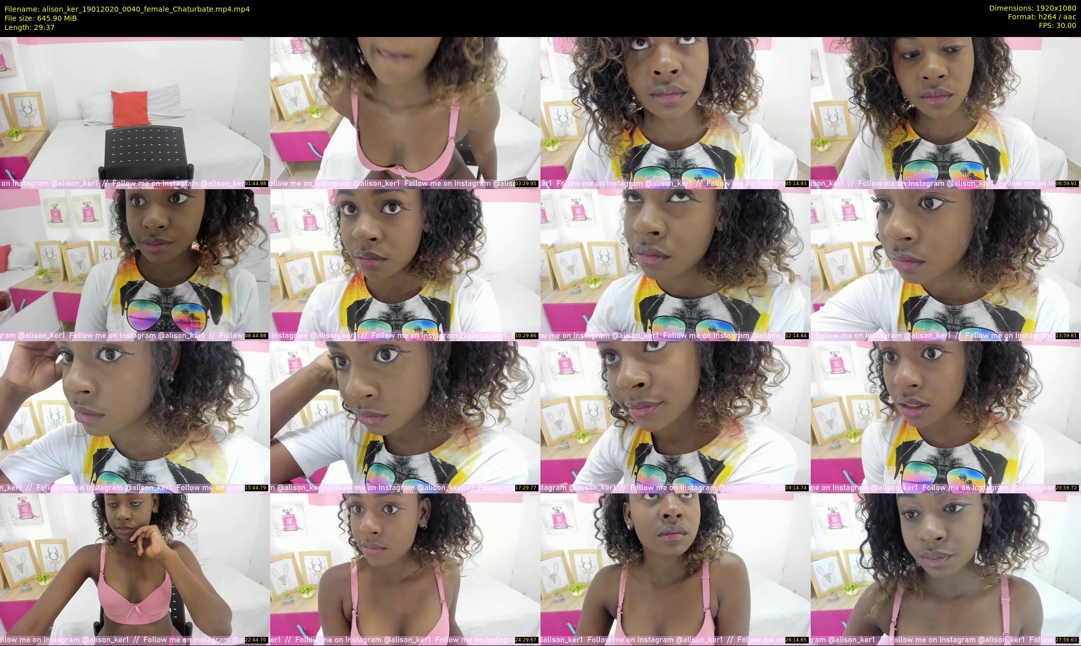 alison_ker — 30 minute Chaturbate female cam show recording, 1080p, Jan 19, 2020